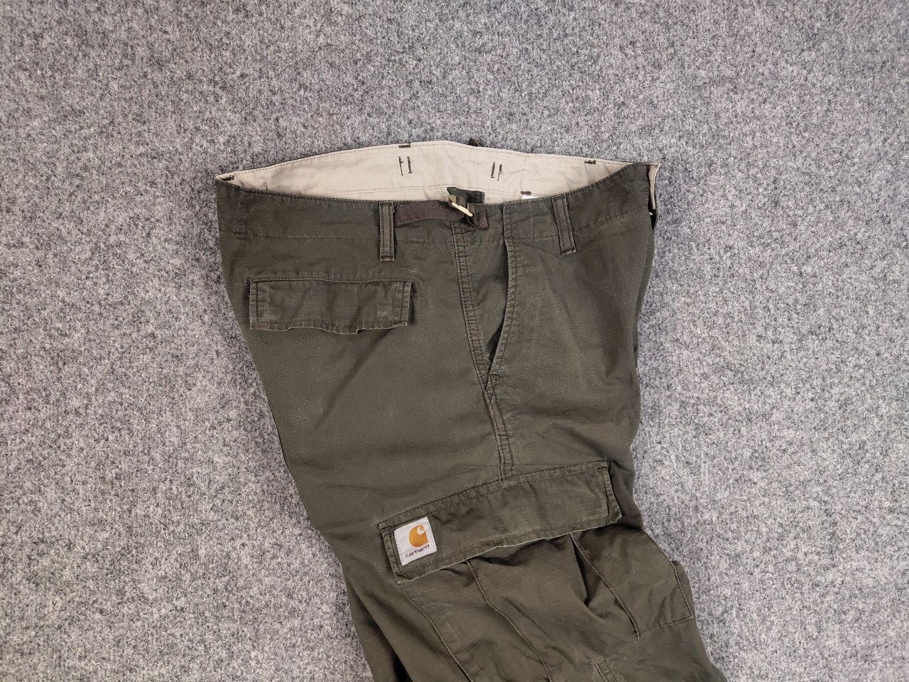 Carhartt Vintage 90's Carhartt aviation Ripstop Green Cargo Pants Size US 31 - 13 Thumbnail