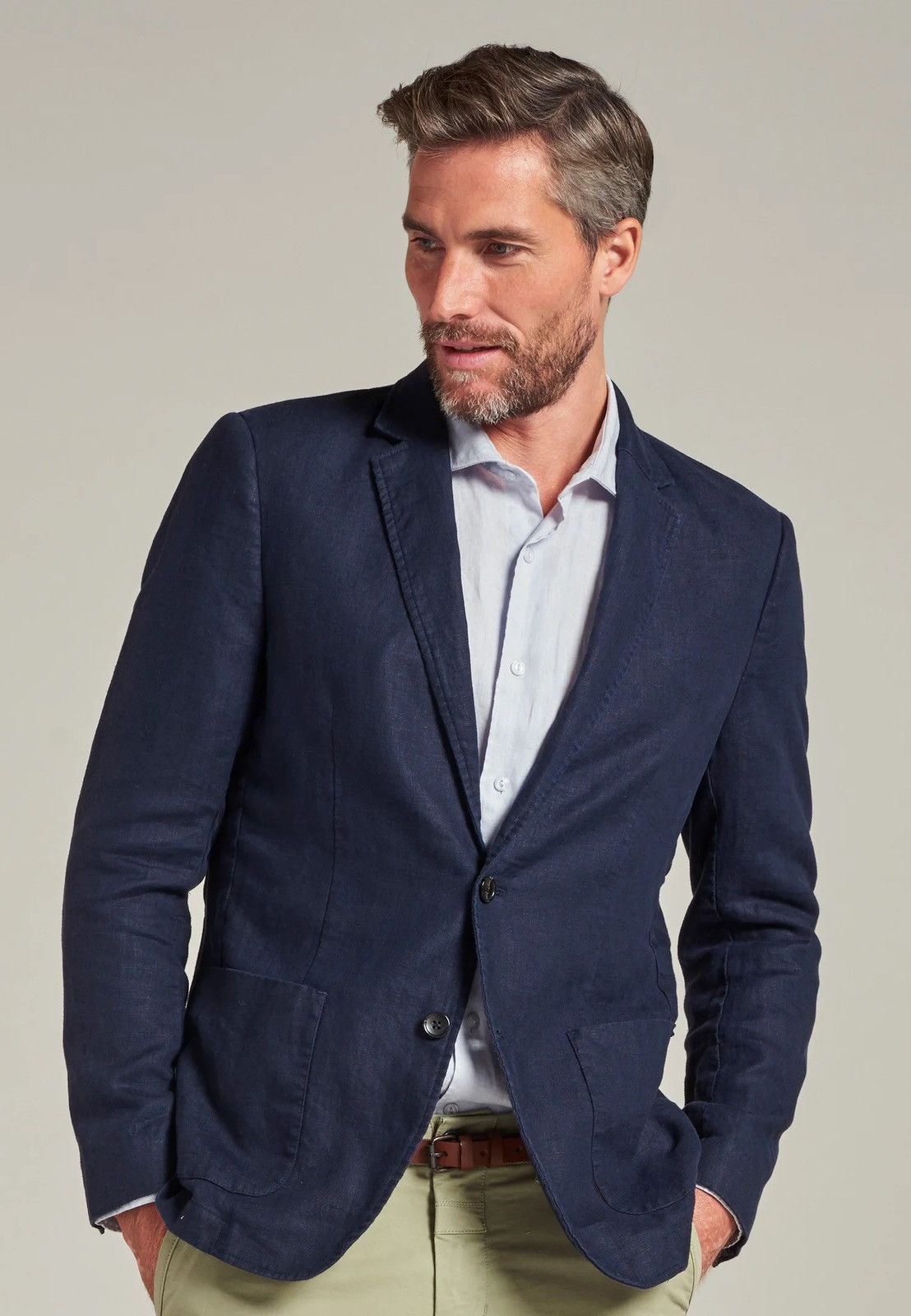 Other Dstrezzed Linen Cotton Blazer Size 38R - 6 Thumbnail