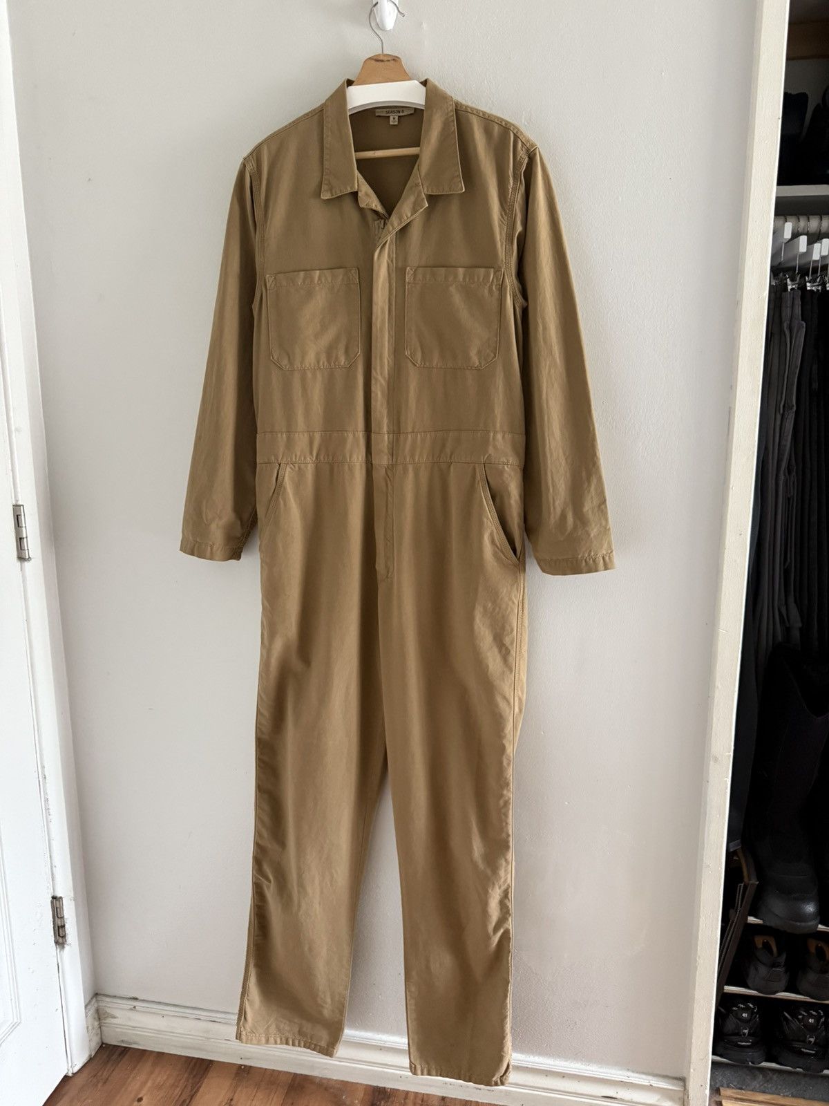 Kanye West Yeezy Season 6 Workwear Canvas Jumpsuit Shirt/Pants Brown Size US M / EU 48-50 / 2 - 9 Thumbnail