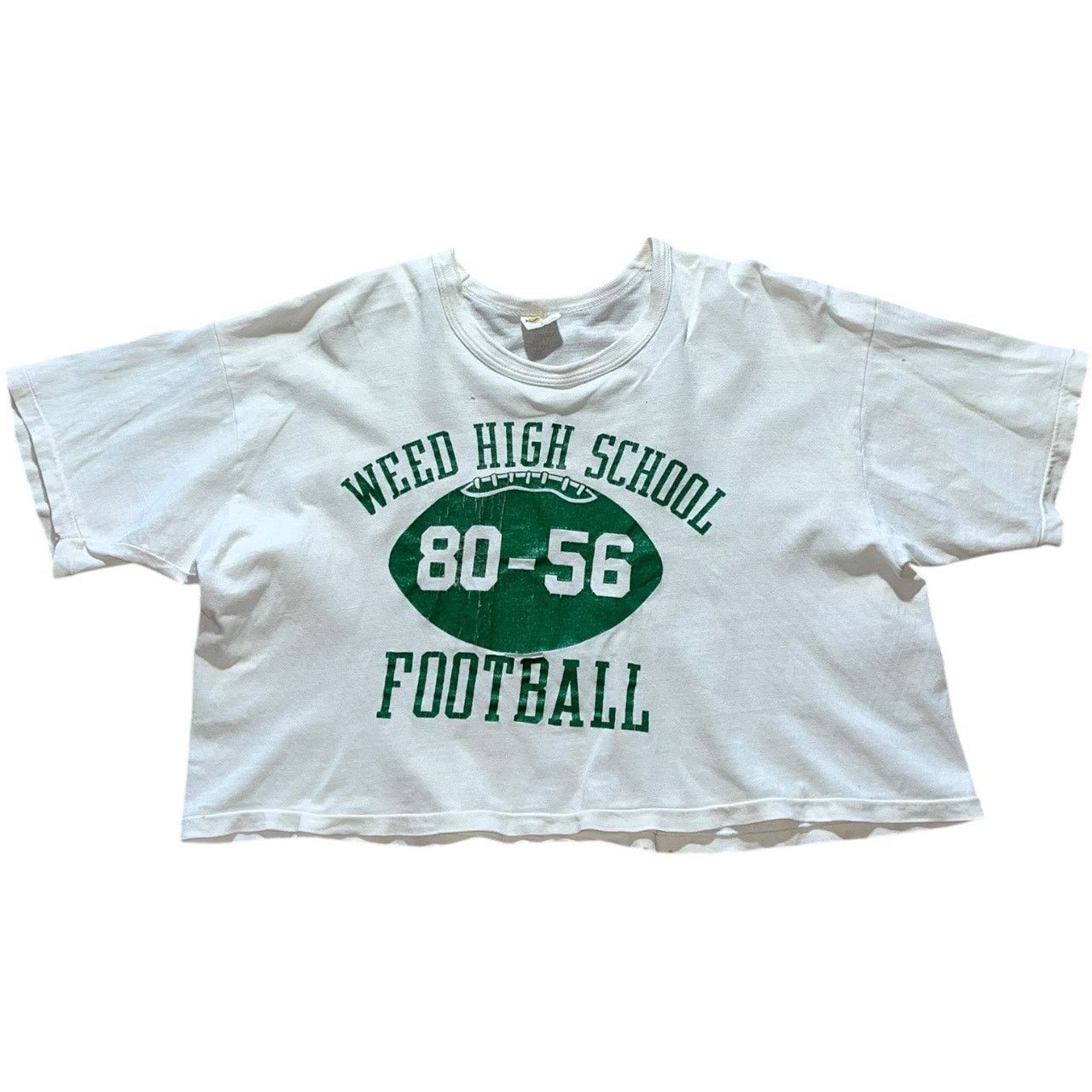 Russell Athletic Weed High School Football 70s Russell Vintage Cropped Tee Size XL / US 12-14 / IT 48-50 - 1 Thumbnail