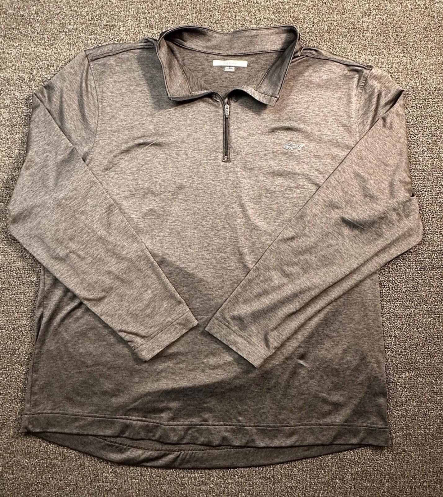 Greg Norman Greg Norman Men's Dark Gray 1/4 Zip Collared Polo XXL Size US XXL / EU 58 / 5 - 1 Thumbnail