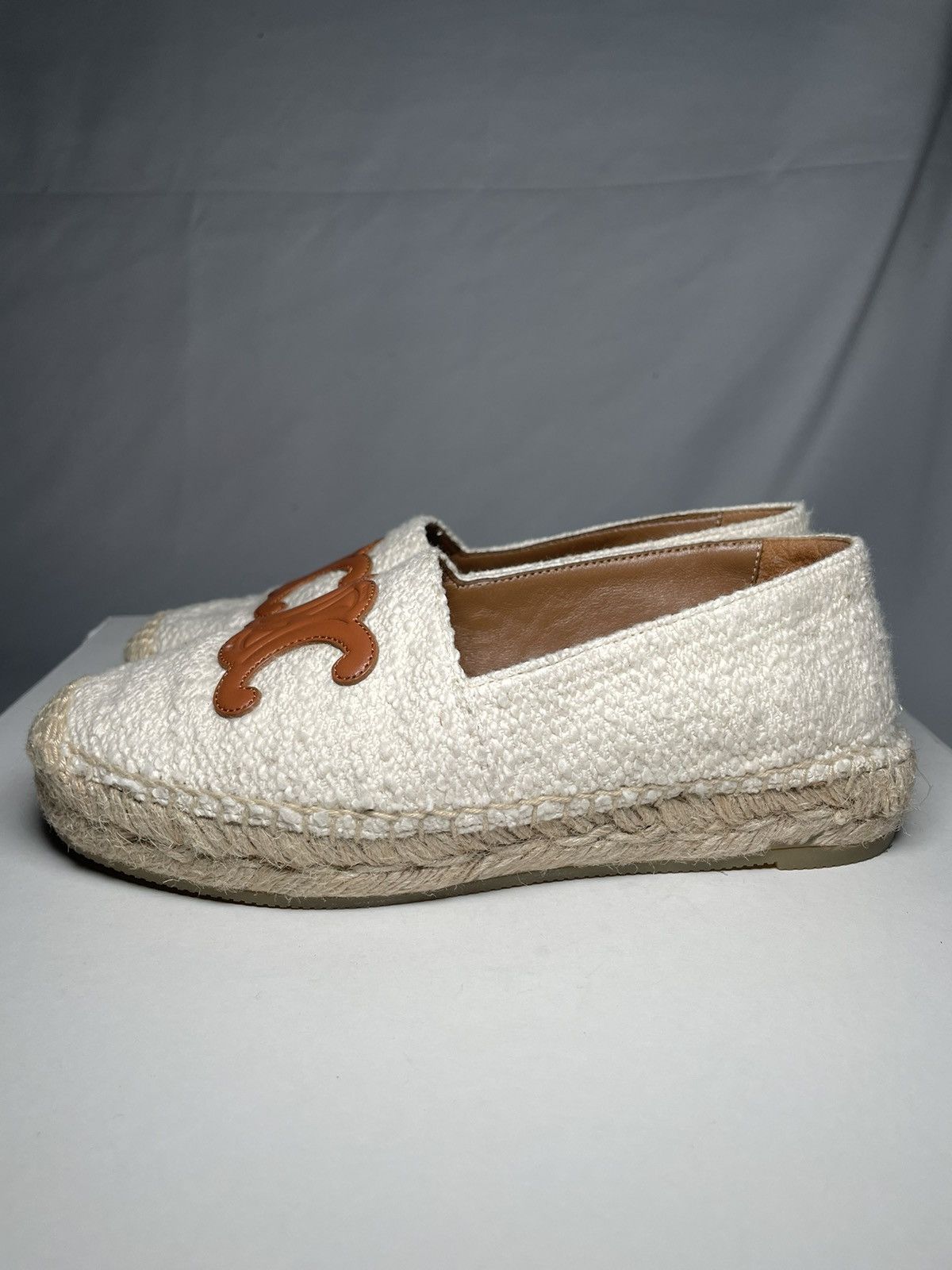 Celine Celine Leather Triomphe Les Espadrilles Size US 5 / IT 35 - 5 Thumbnail