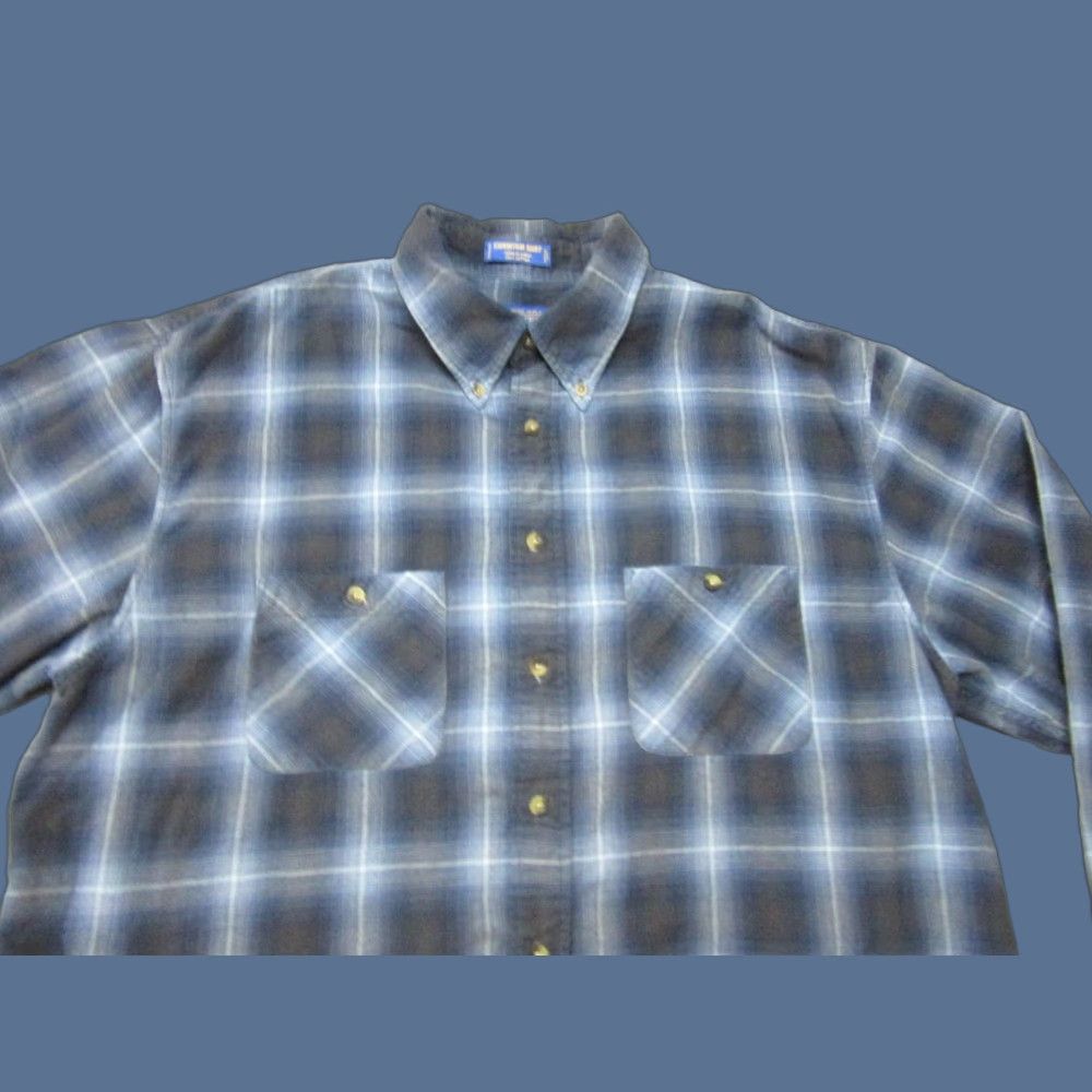 Pendleton Pendleton Shirt Mens XL Blue Plaid Expedition Long Sleeve Button-Up Pockets Size US XL / EU 56 / 4 - 1 Thumbnail