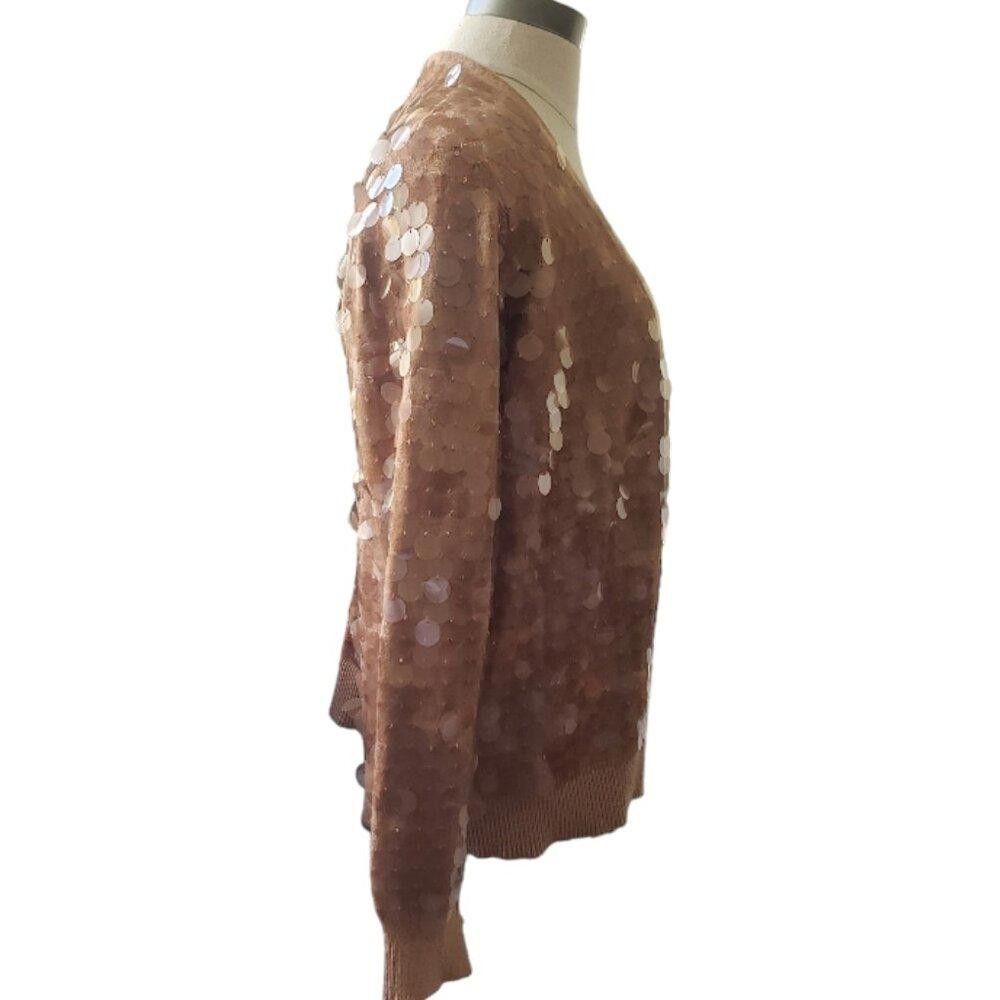 Chicos CT1633 Chico's Sequin Cardigan Sweater M Size M / US 6-8 / IT 42-44 - 4 Thumbnail