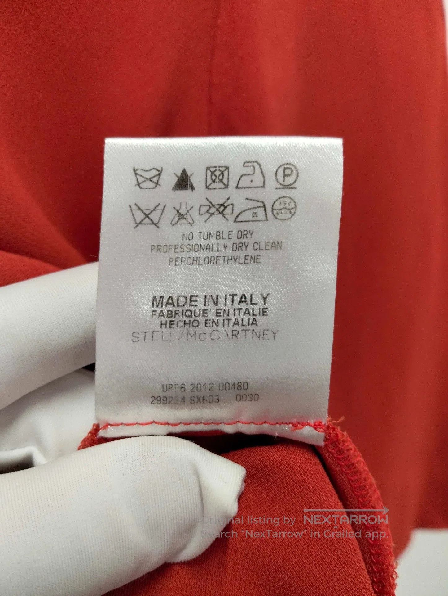 Stella McCartney STELL/McC RTNER Red Short-Sleeve Dress. Size S / US 4 / IT 40 - 4 Thumbnail