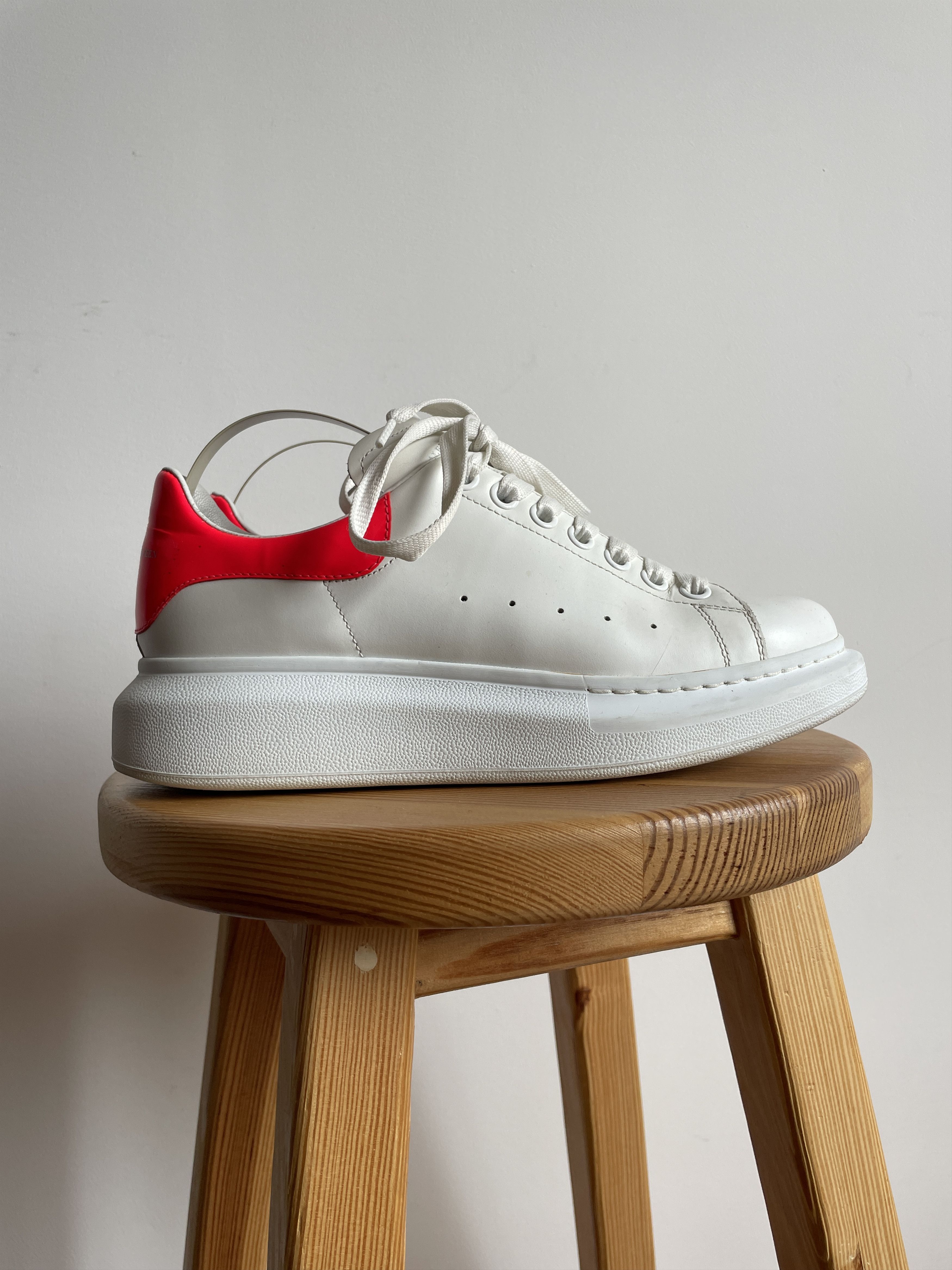 Alexander McQueen Oversized Suede Sneakers With Engraved