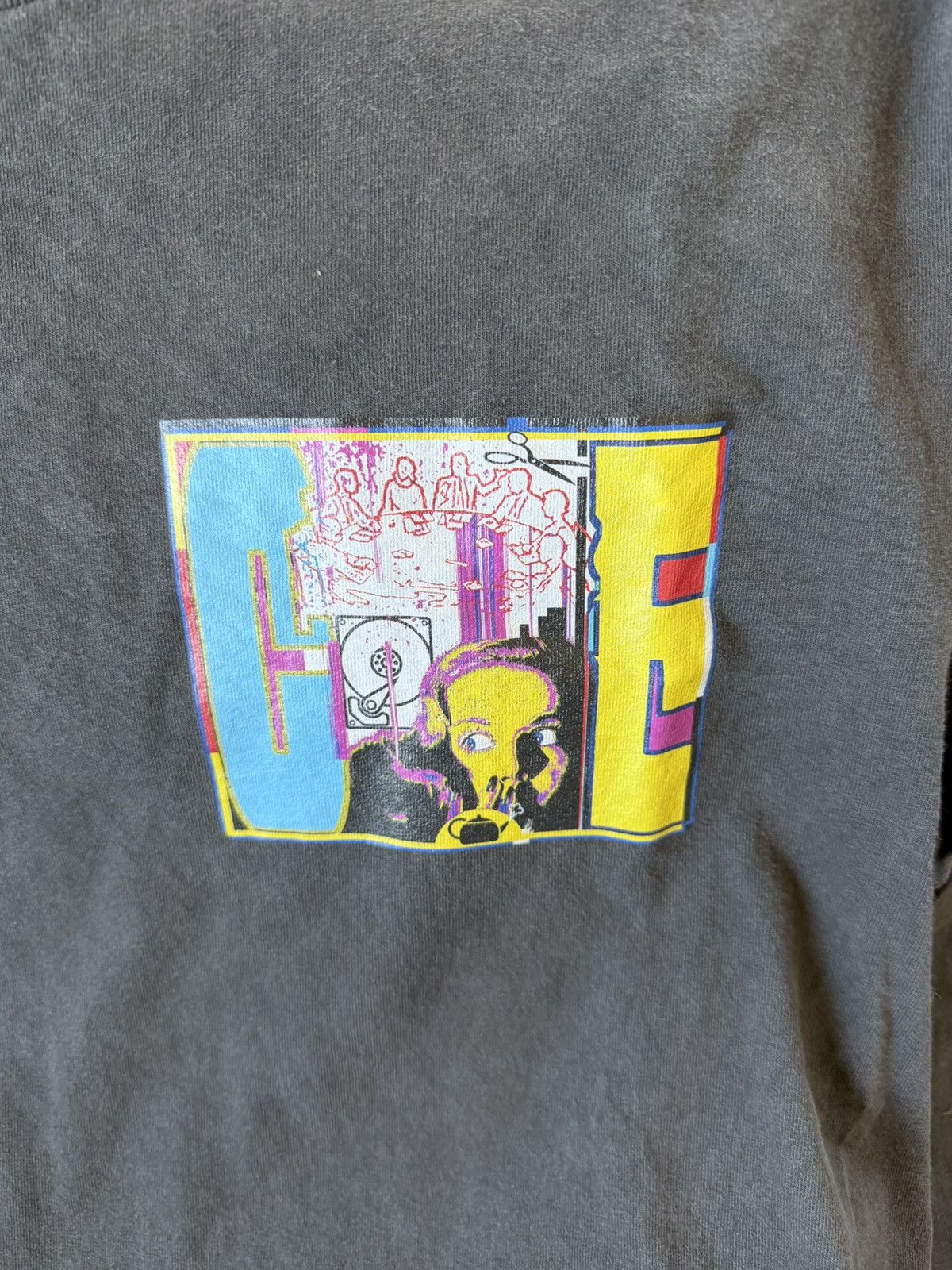 Cav Empt Cav Empt washed vintage black graphic long sleeve cotton tee Size US L / EU 52-54 / 3 - 2 Thumbnail