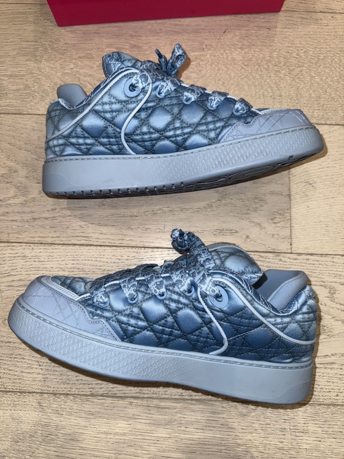 Dior × ERL X ERL Satin Cannage Kumo Mens Sneakers 45 Blue Size US 9.5 / EU 42-43 - 1 Thumbnail