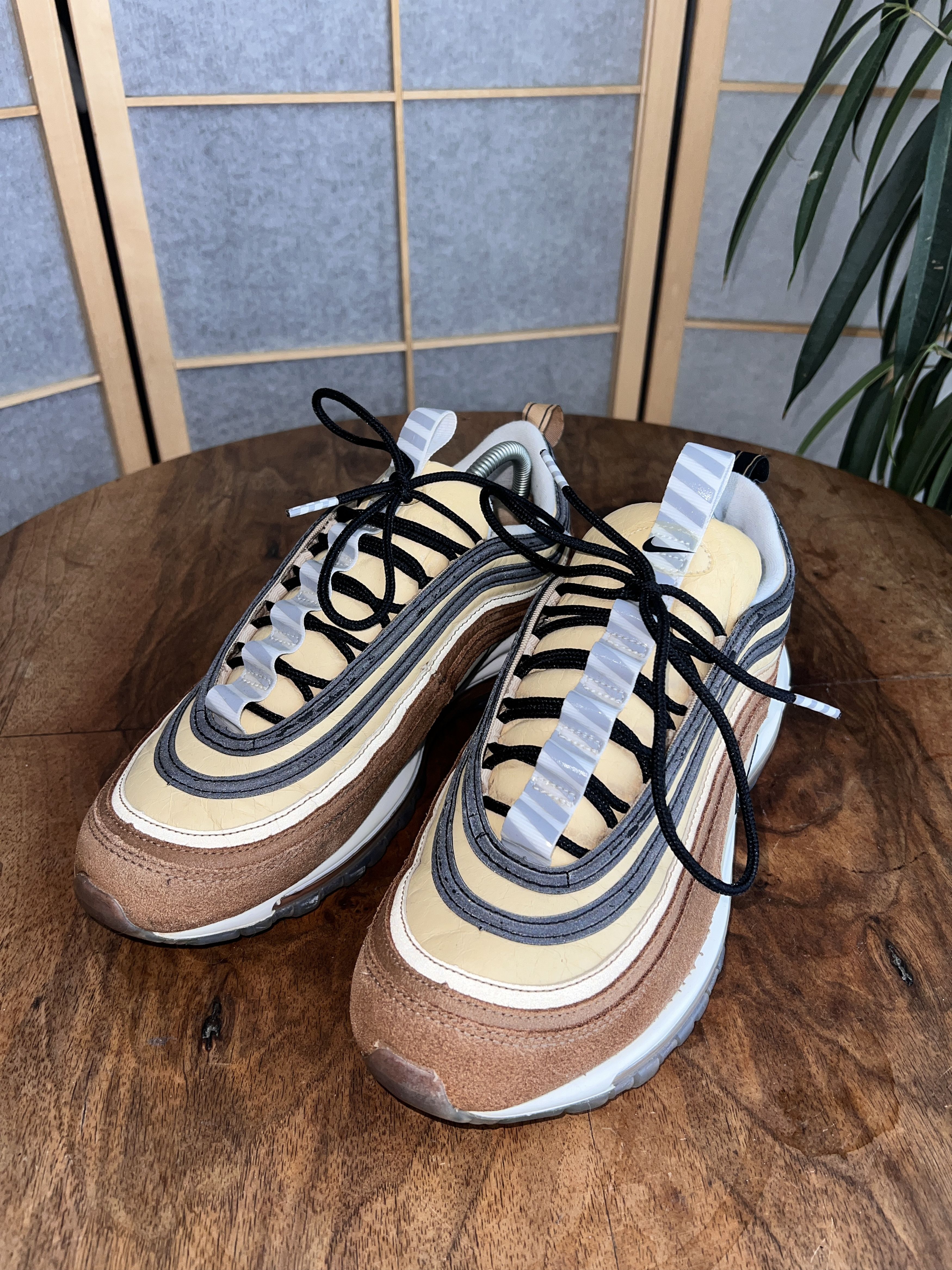 Nike Crazy! Nike Air Max 97 Barcode sneakers Elemental Gold shoes Size US 10.5 / EU 43-44 - 17 Thumbnail