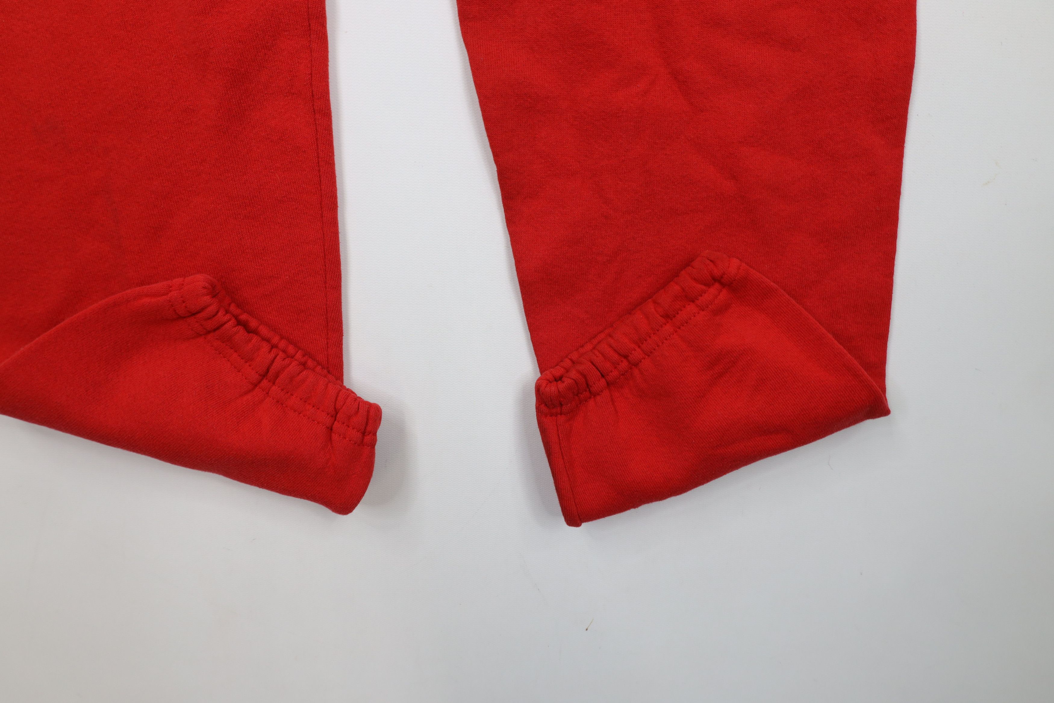 Vintage Vintage 90s Streetwear Blank Sweatpants Joggers Red USA Size US 34 / EU 50 - 5 Thumbnail