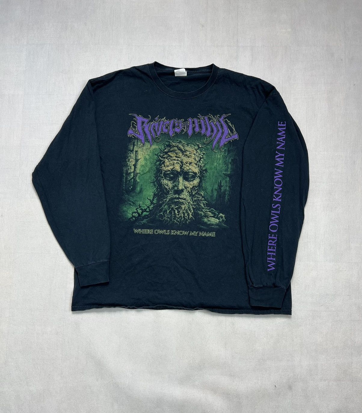 Vintage Longsleeve Rivers Of Nihil where owls know my name vintage Size US XL / EU 56 / 4 - 1 Thumbnail