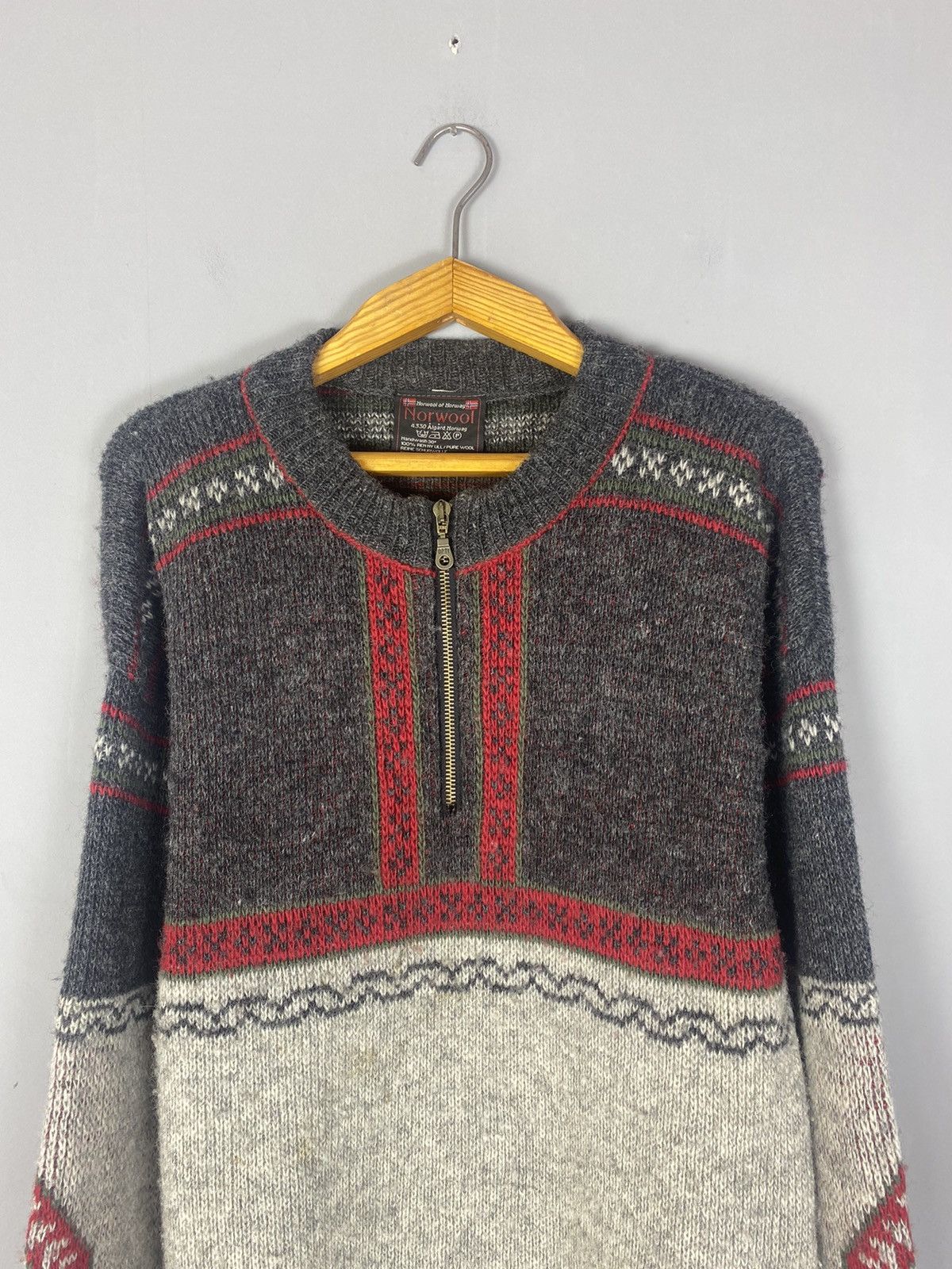Vintage Vintage norwool Norway wool sweater Size US L / EU 52-54 / 3 - 2 Thumbnail