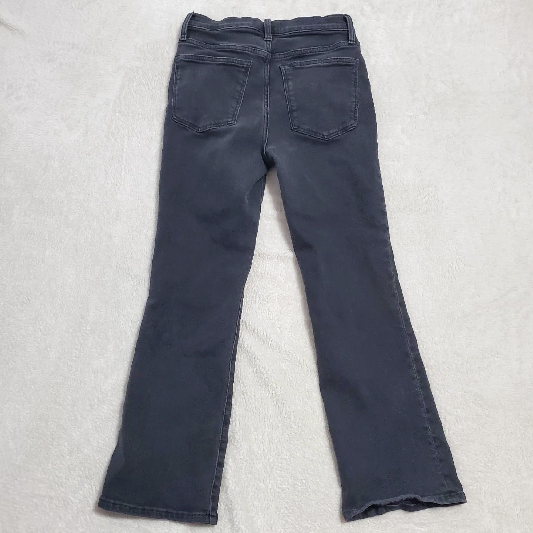 Madewell Madewell Jeans Women 27 Black Mid Rise Kick Out Bootcut Stretch Denim Size 27" / US 4 / IT 40 - 2 Thumbnail