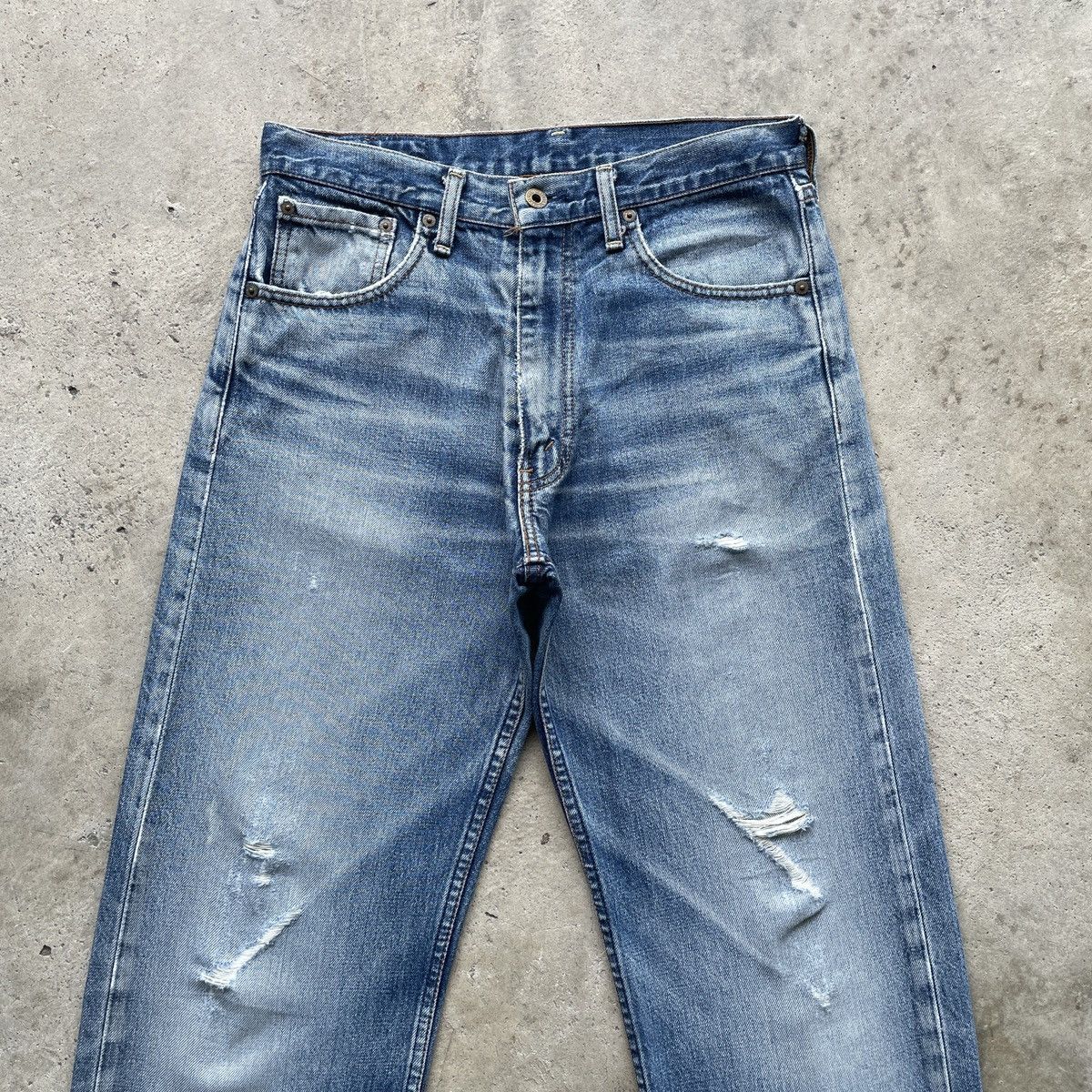 Levi's Vintage Clothing Lot 503 Levi’s Vintage Faded Jeans Denim Distressed Pants Size US 31 - 3 Thumbnail