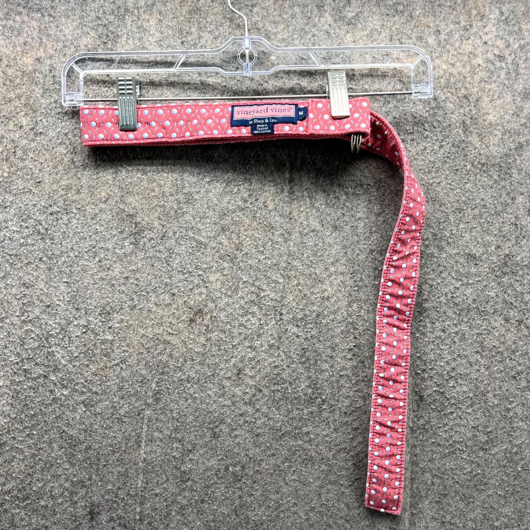 Vineyard Vines Vineyard Vines Belt Women Medium Golf Belt All over Print Double Ring Pink Cotton Belt Width Medium Womens 90s? Size ONE SIZE - 2 Thumbnail
