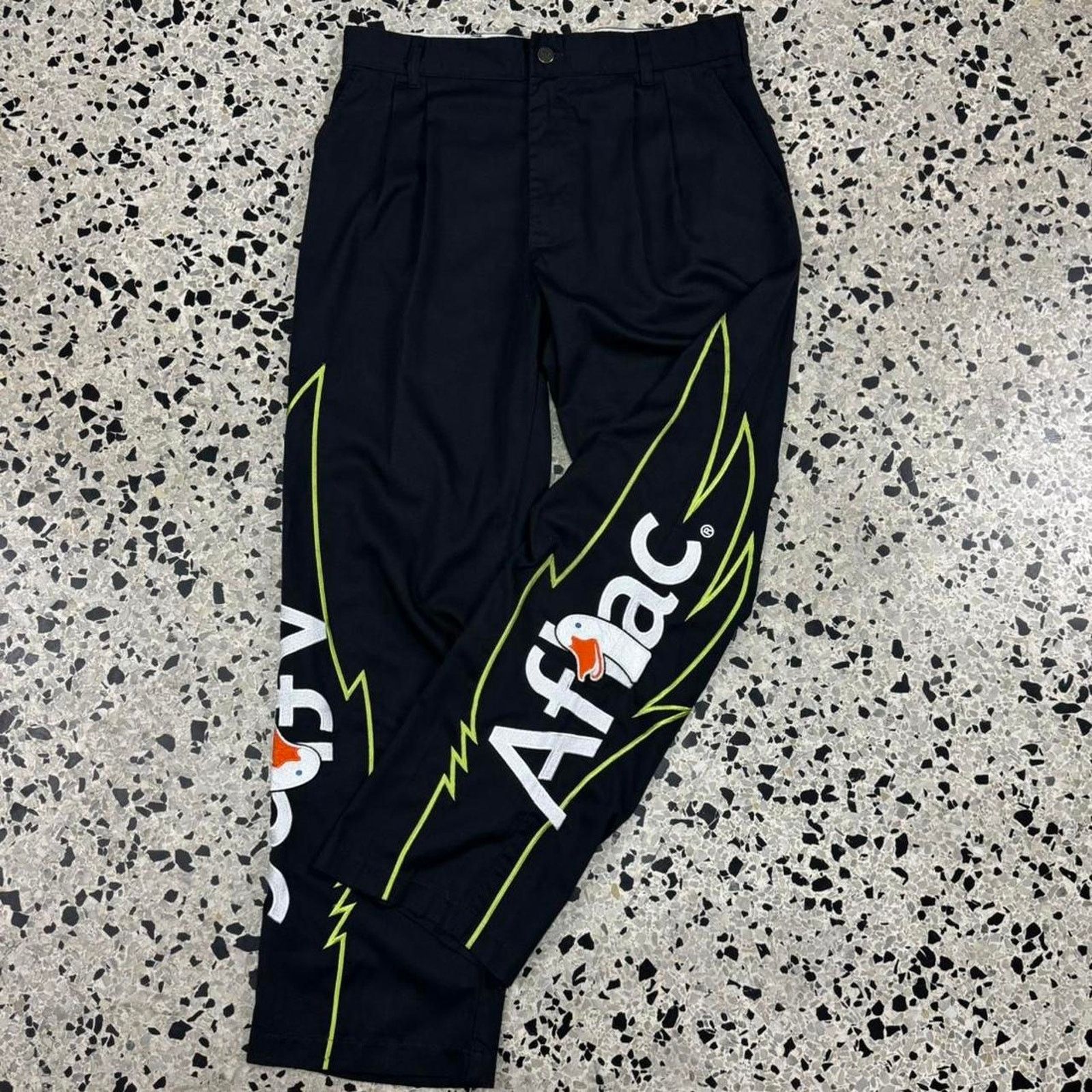 NASCAR × Vintage VINTAGE 90S Y2K NASCAR AFLAC RACING EMBROIDERED CASUAL PANTS Size US 33 - 1 Thumbnail