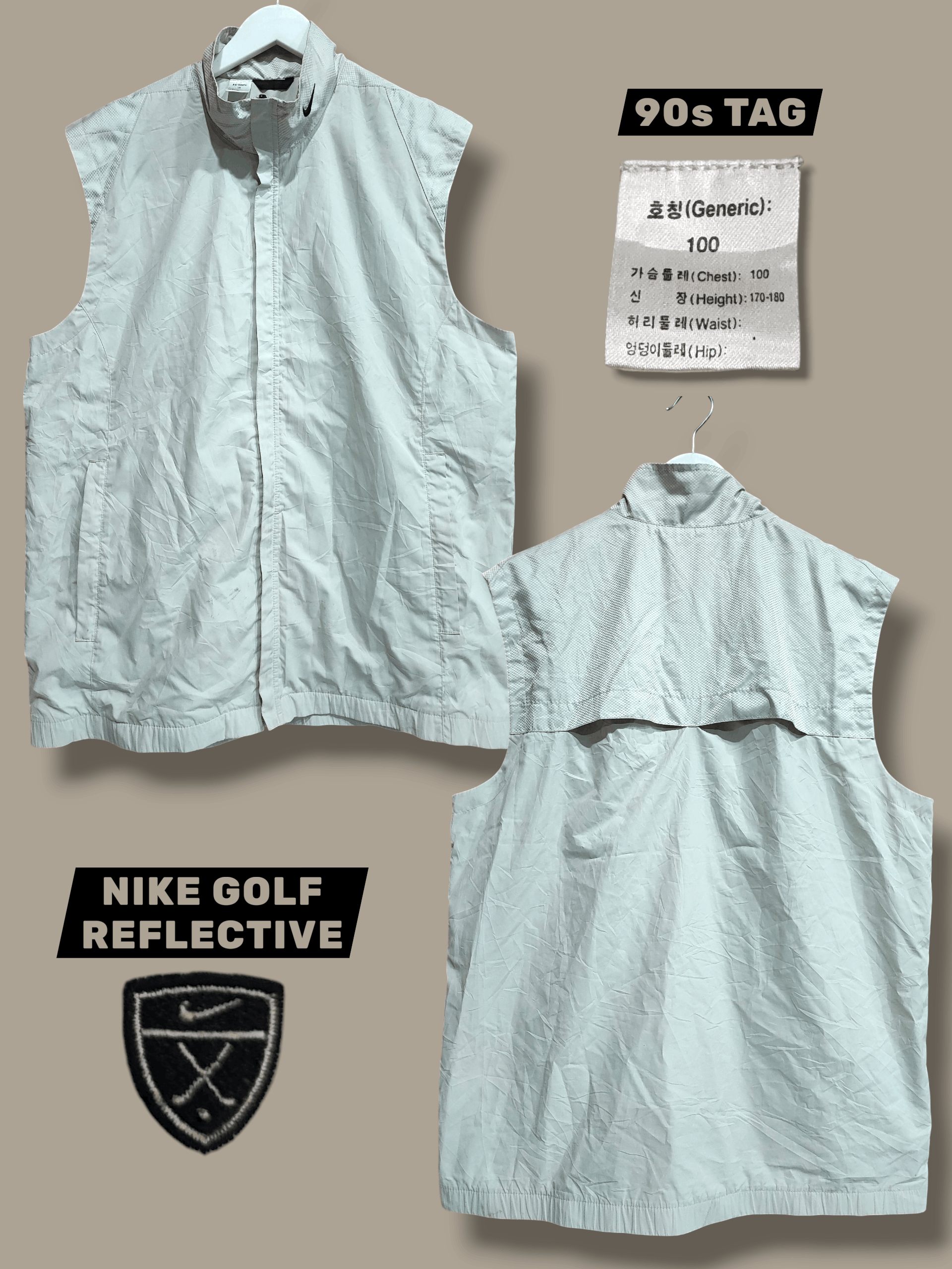 Nike Vintage 90 Bungles Vest Reflective Nike Size US L / EU 52-54 / 3 - 1 Thumbnail