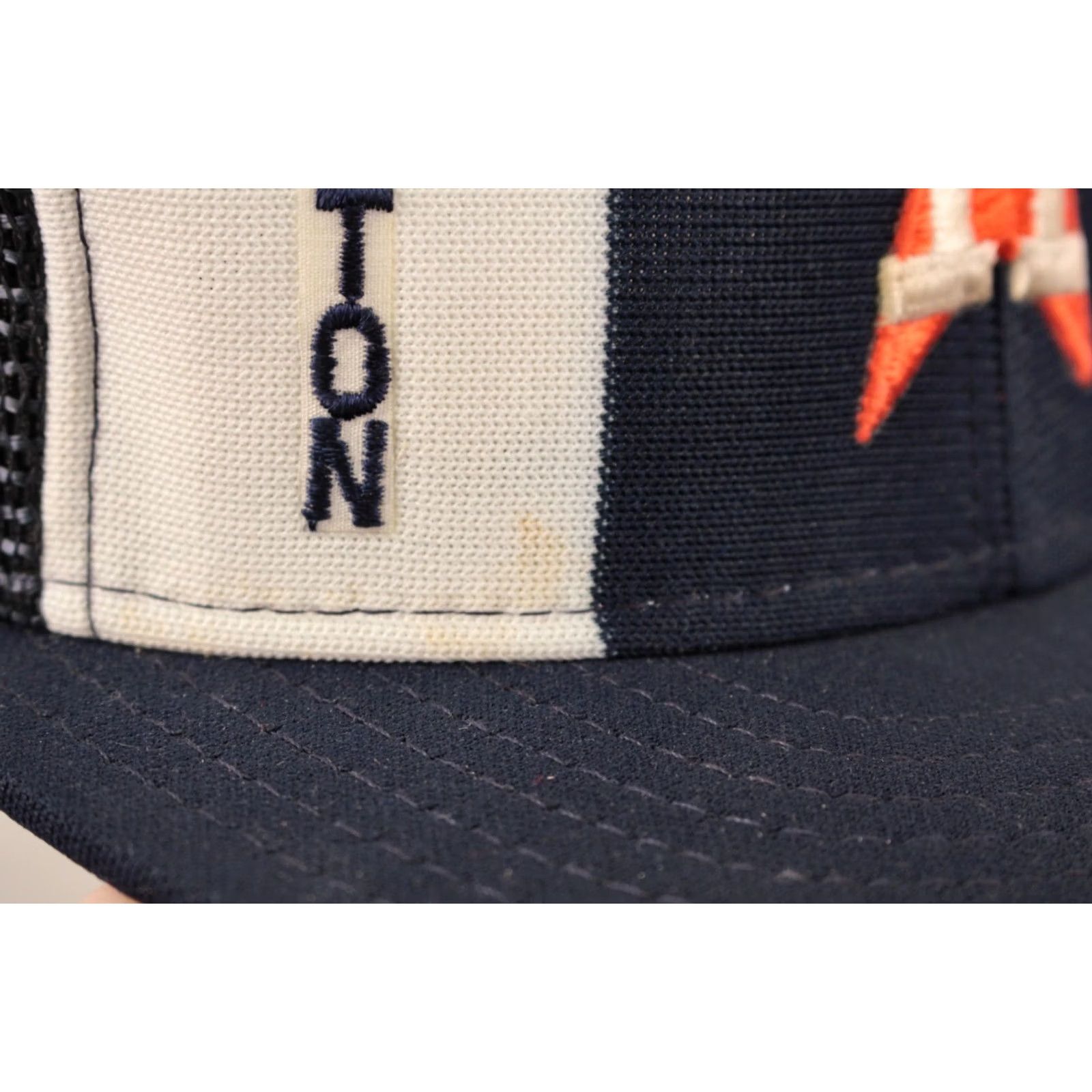 Vintage VINTAGE AJD Houston Astros Snapback Hat L 80s Texas Navy Blue Size ONE SIZE - 5 Thumbnail