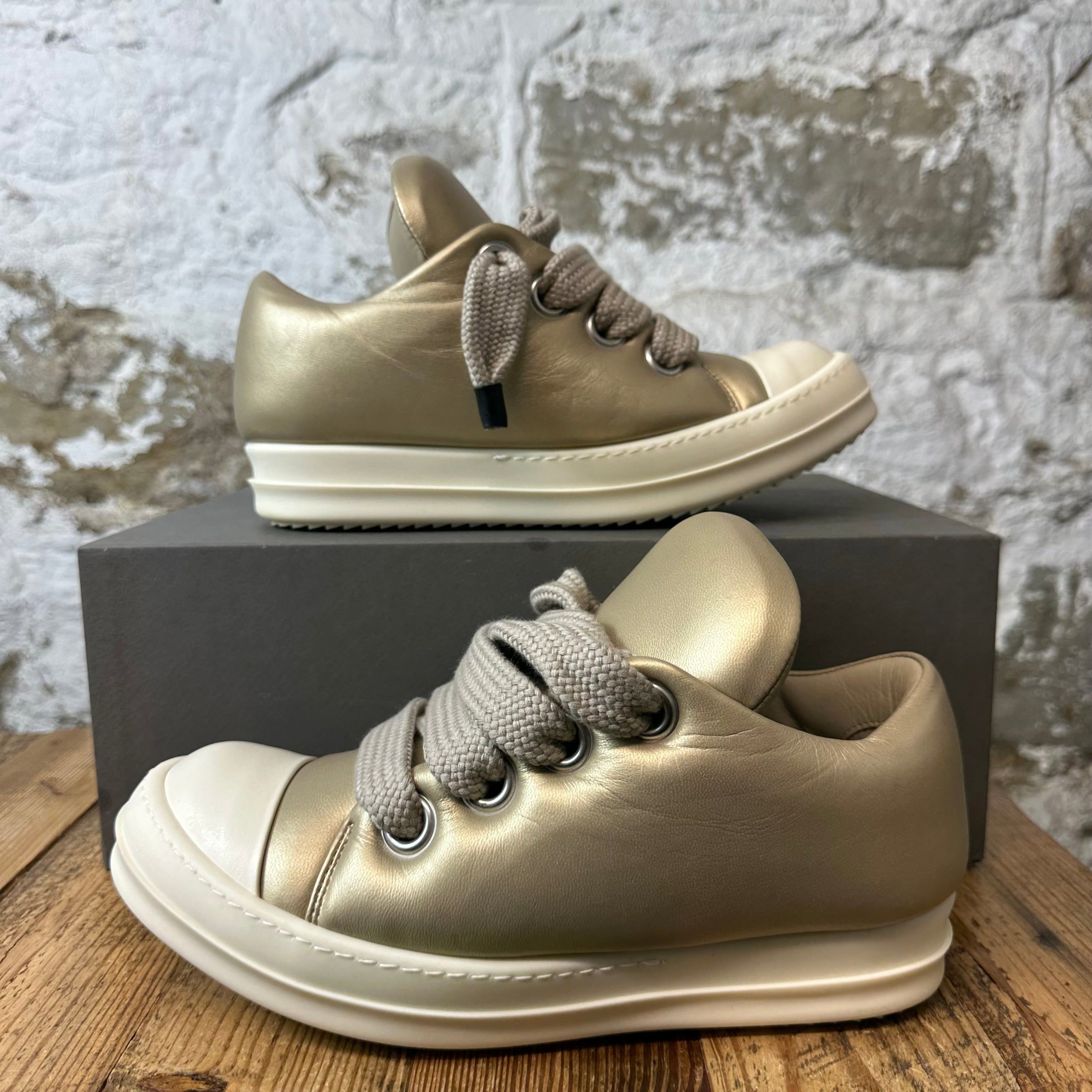 Rick Owens Rick Owens Jumbo Lace Puffer Gold Milk Sneaker Sz 7.5 (40.5) Size US 7.5 / EU 40-41 - 1 Thumbnail