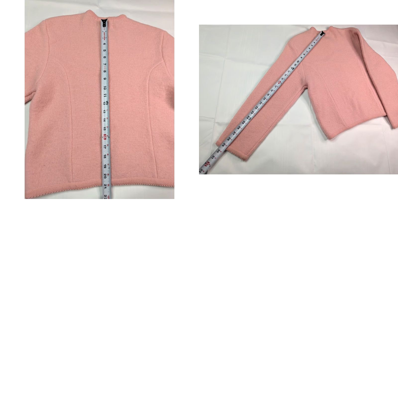 Pinko VINTAGE Tally-Ho Cardigan Wool Sweater Womens PS Pink Buttons 80s 90s Emo Goth Grunge Classic Knit V-Neck Cardigan Womens Size S / US 4 / IT 40 - 9 Thumbnail