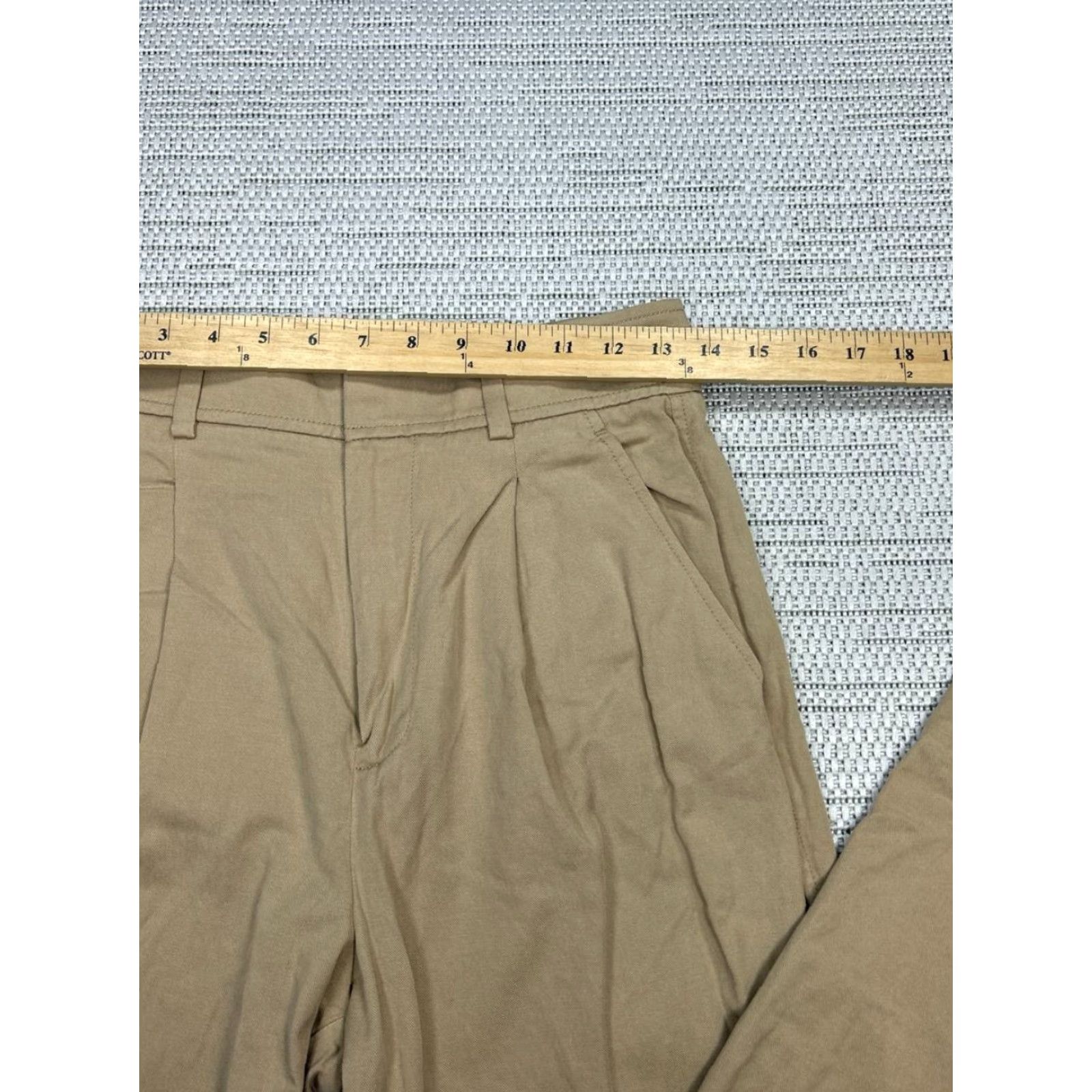 Everlane Everlane The Pleated Air Chino Pants Womens 4 Beige Canvas Tapered Fit High Rise Size 27" / US 4 / IT 40 - 6 Thumbnail