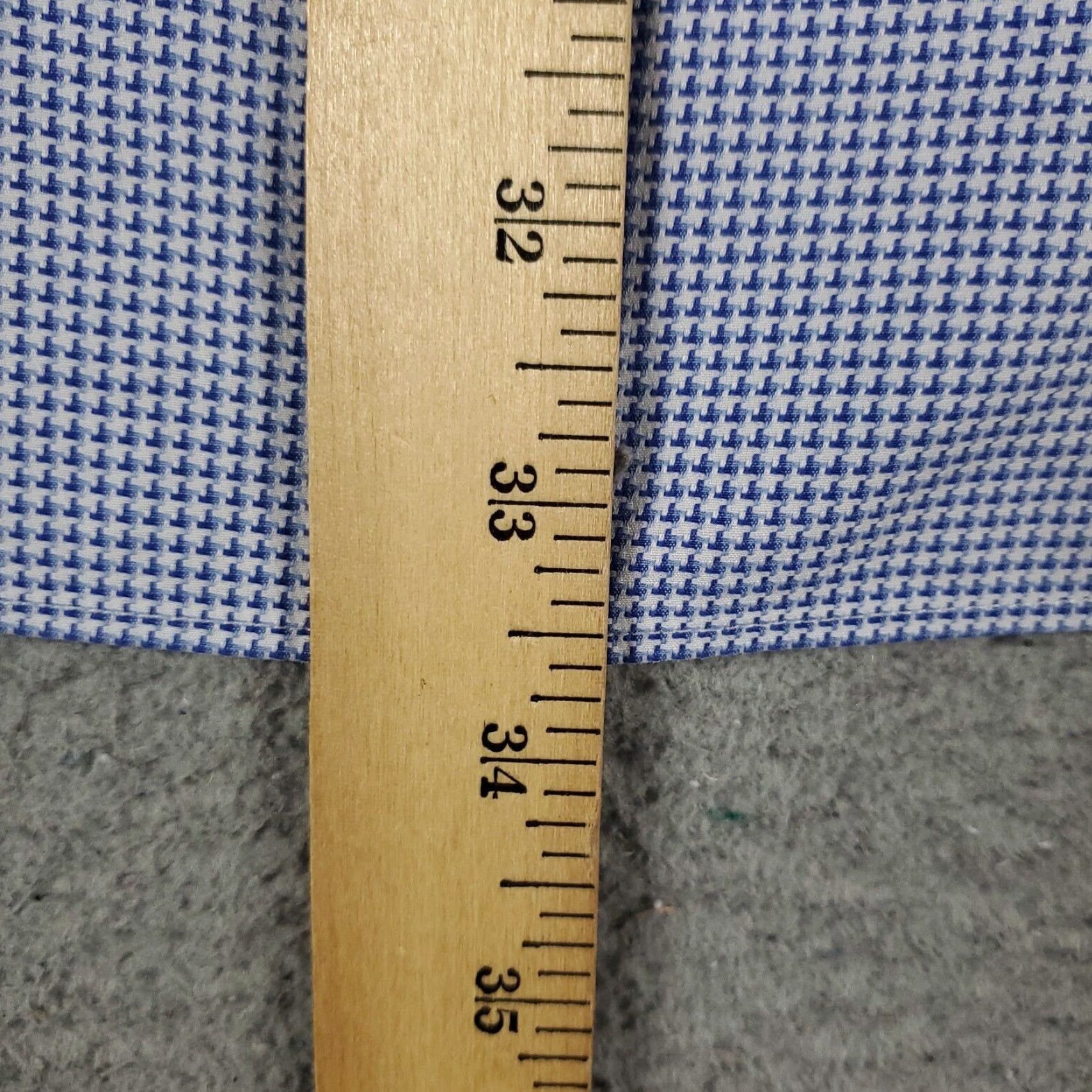 David Donahue Vintage David Donahue Dress Shirt Mens Size 18 Blue Long Sleeve Cotton Business Casual Formal Size 48R - 5 Thumbnail