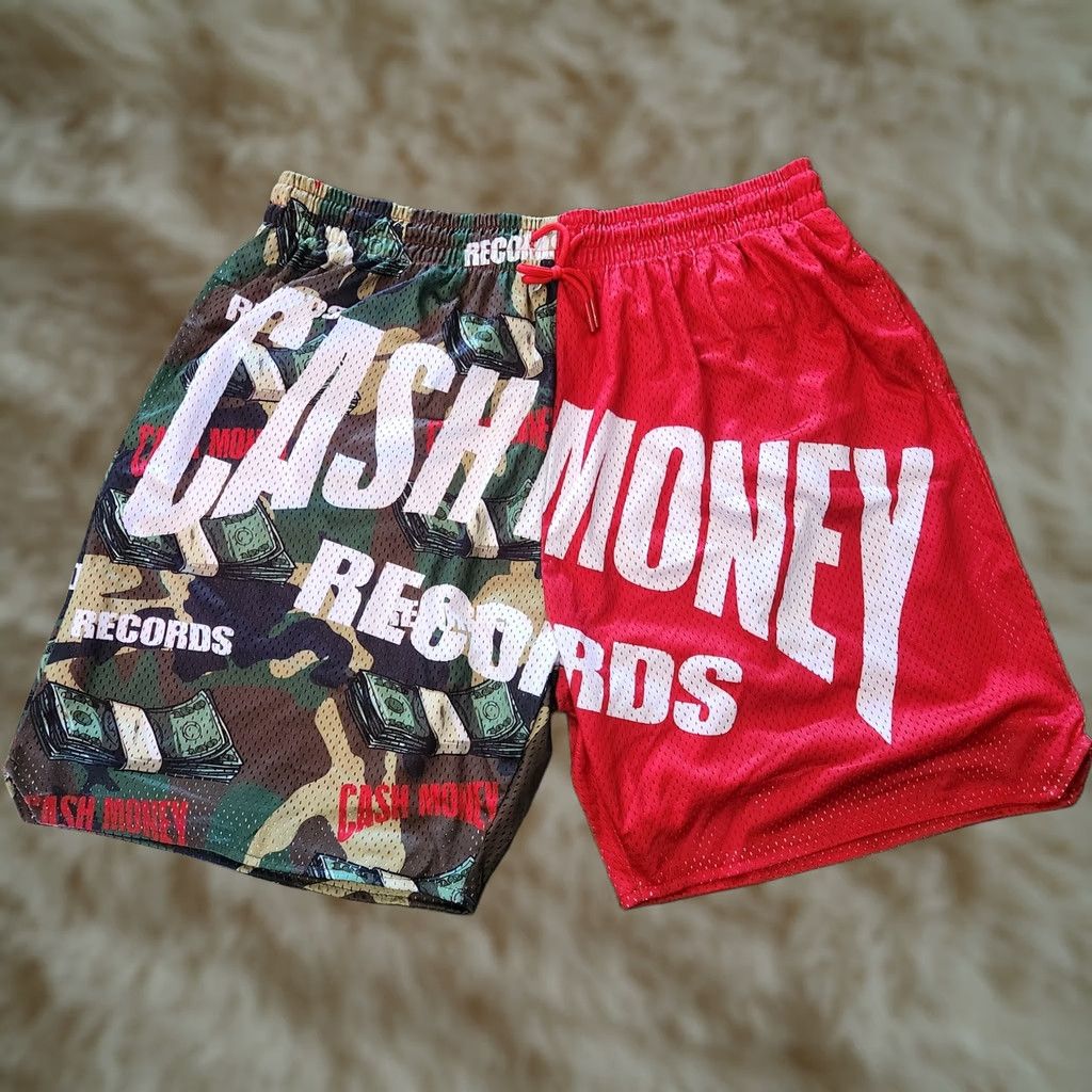 Vintage Headgear Classics Basketball Shorts 3XL Hip Hop Y2k Wayne Red Camo Mens Size US 39 - 1 Thumbnail
