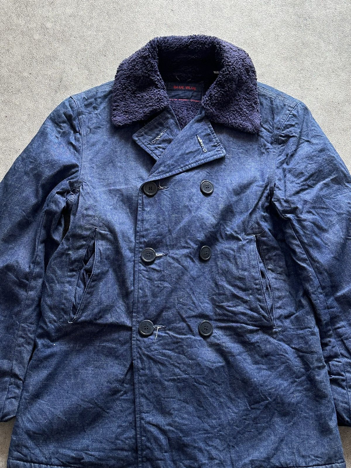 Blue Blue Japan 2000s Blue Blue Japan Double Breasted Selvedge Denim Jacket Size US M / EU 48-50 / 2 - 4 Thumbnail
