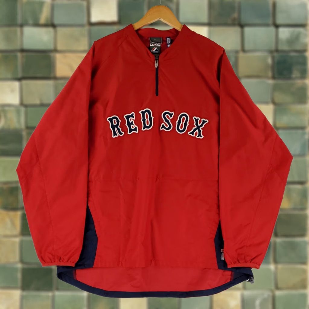 Vintage Majestic Windbreaker Pullover Jacket Boston Red Sox Mens 2XL Red 2XL Majestic Windbreaker Pullover Jacket Boston Red Sox Mens 2XL Size US XXL / EU 58 / 5 - 1 Thumbnail