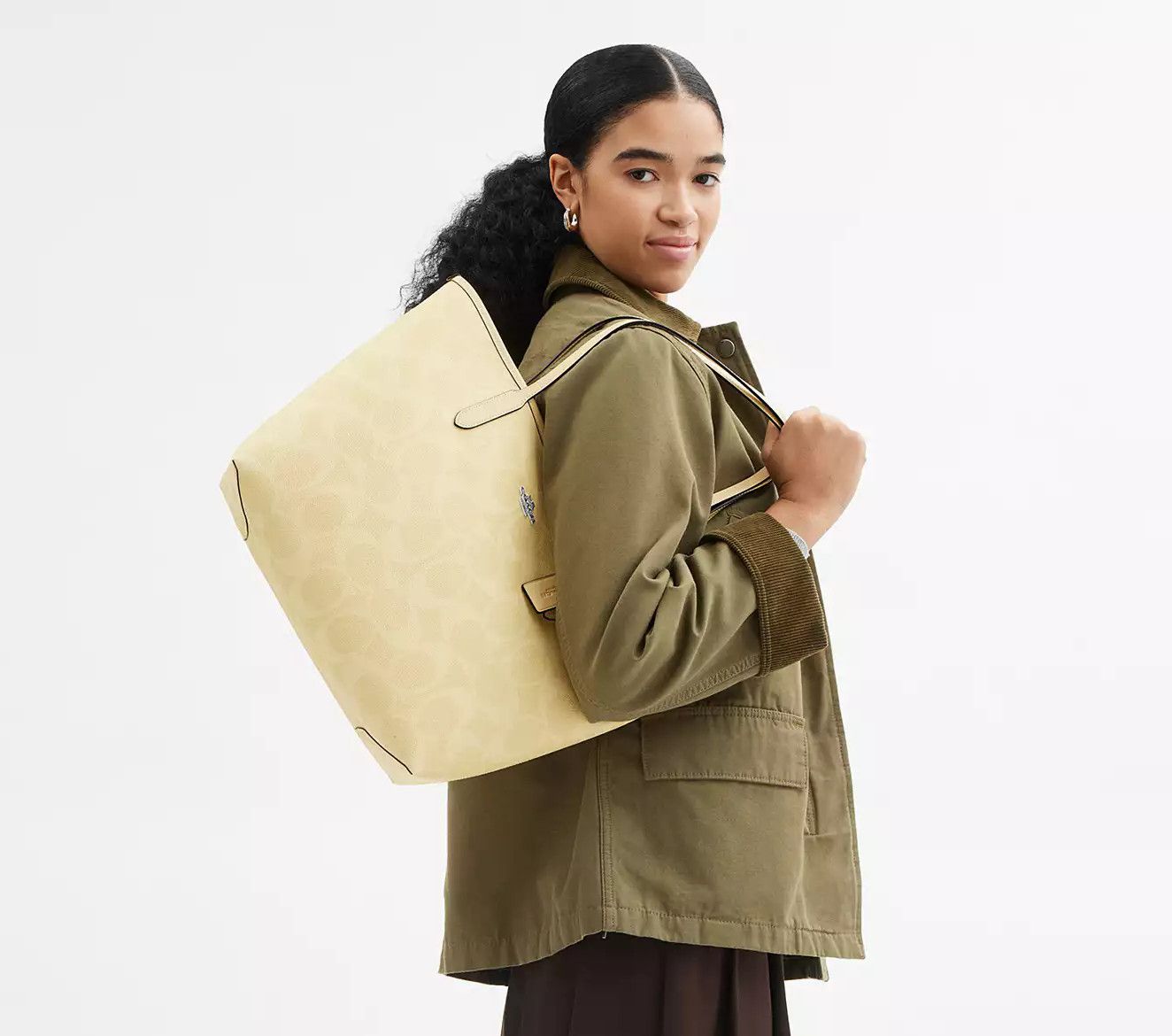 Coach City Tote Bag In Signature Canvas CAL49 Size ONE SIZE - 7 Thumbnail