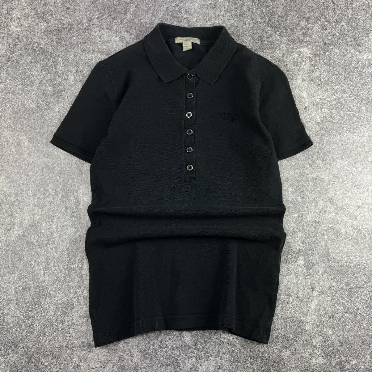 Burberry Burberry Brit Black Slim Fit Polo / Embroidered Knight Logo Size XS / US 0-2 / IT 36-38 - 1 Thumbnail