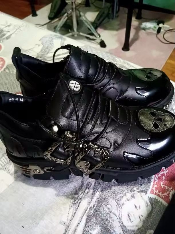 Japanese Brand Gothic Skull Boots Size US 9.5 / EU 42-43 - 9 Thumbnail