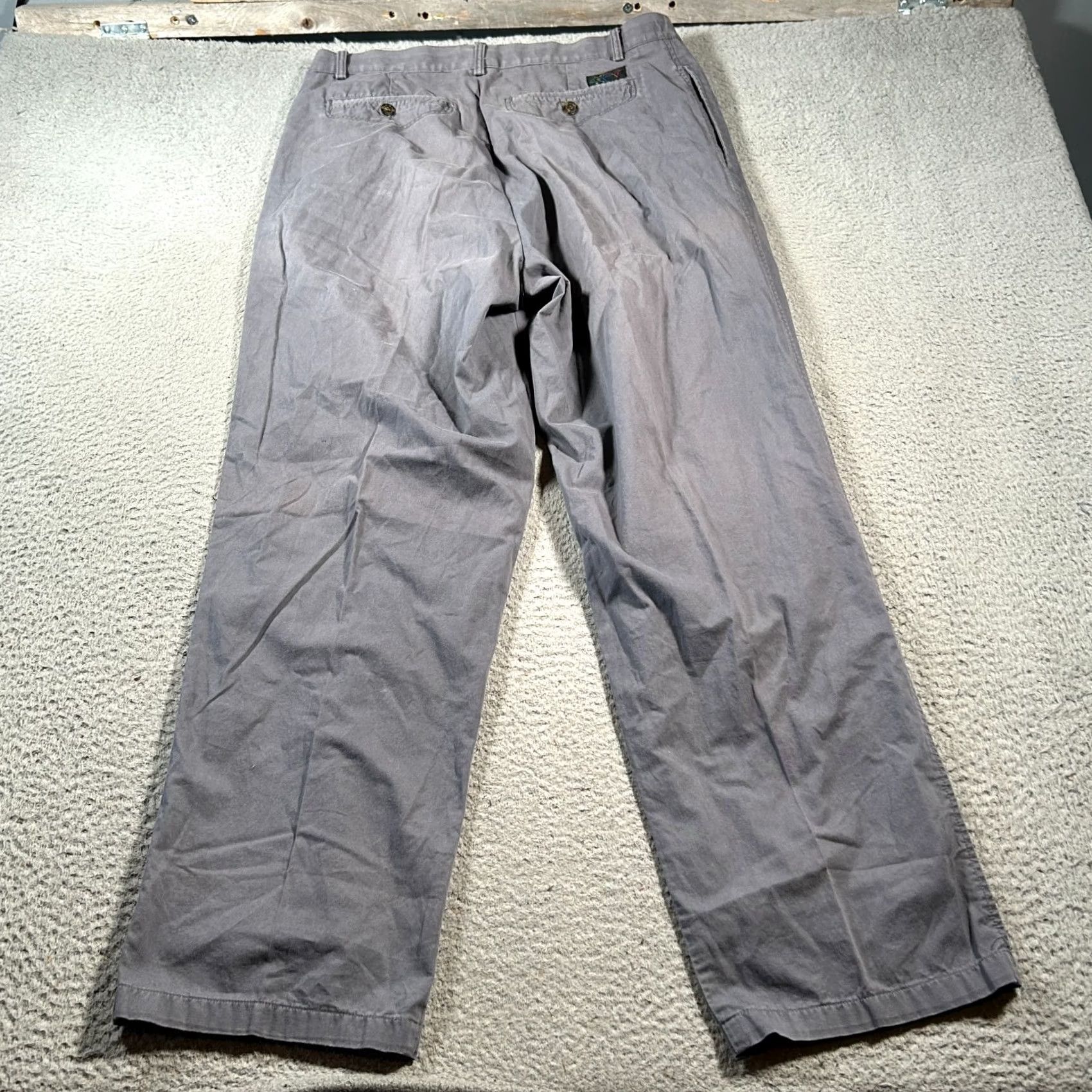 Reebok VINTAGE Reebok Greg Norman Chino Pants Mens 40 Gray Pleated Wide-Leg Size US 40 / EU 56 - 2 Thumbnail