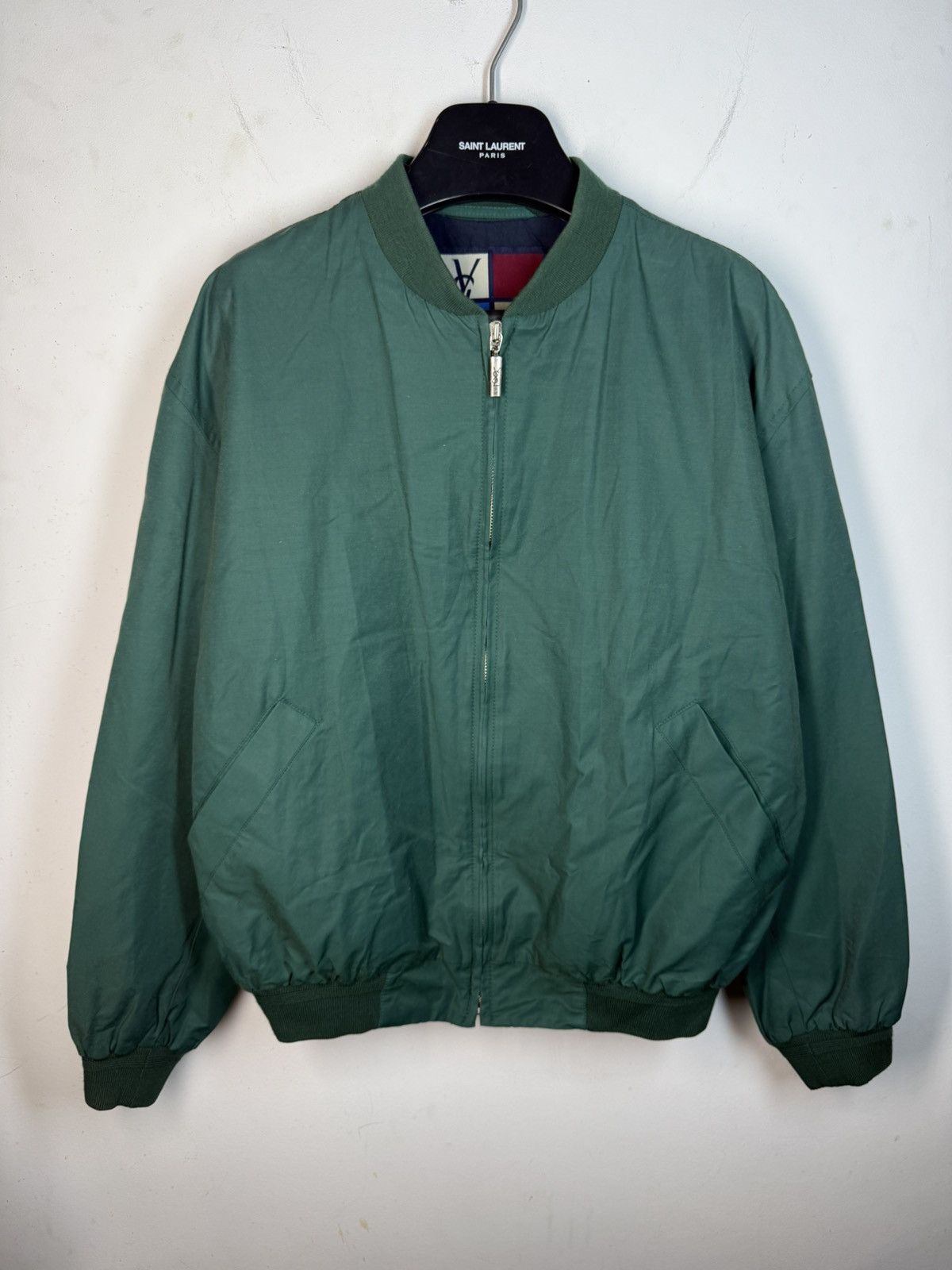 Yves Saint Laurent Green 90s YSL Bomber Vintage Jacket Yves Saint Laurent Size US M / EU 48-50 / 2 - 12 Thumbnail