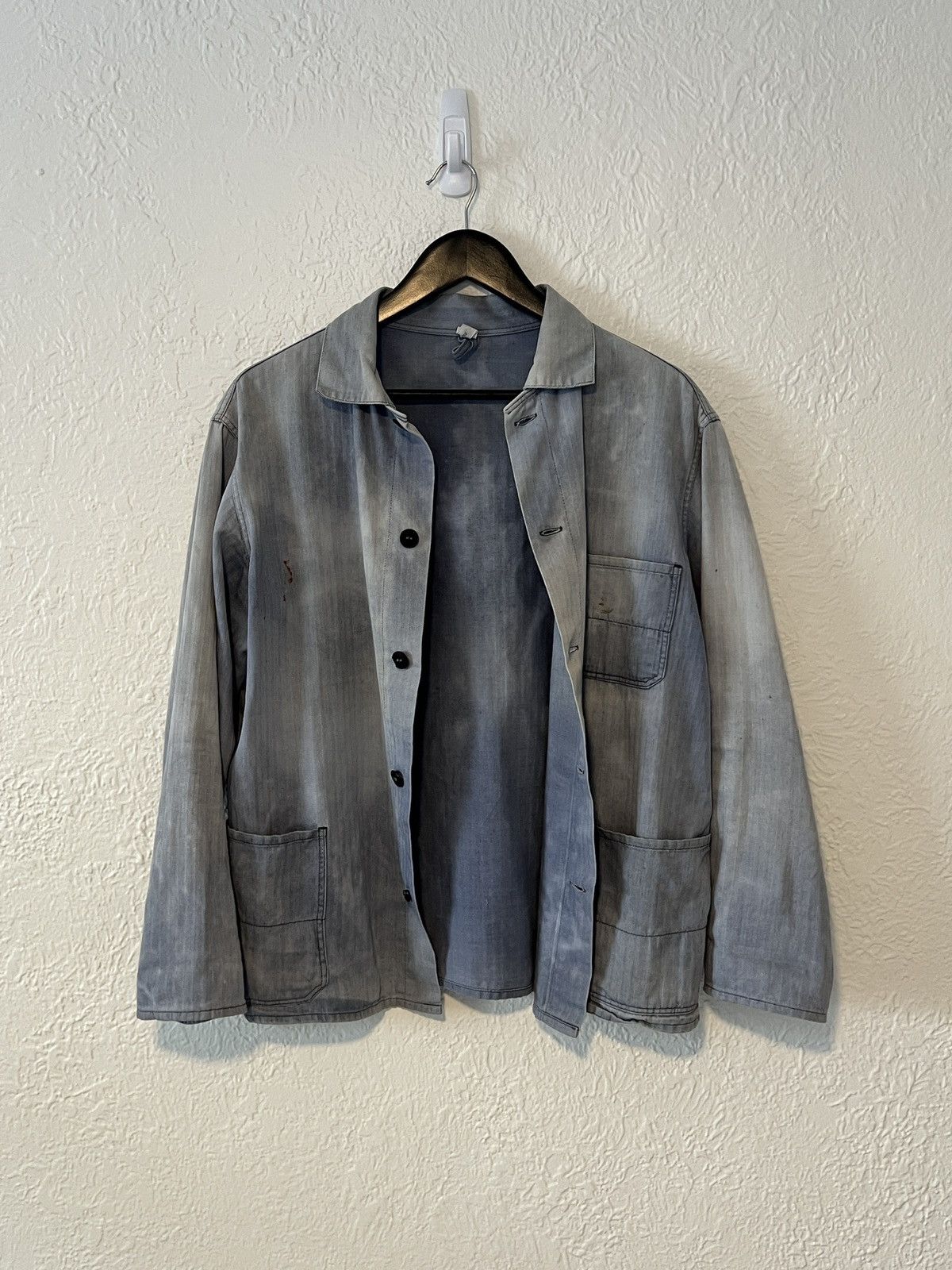 image of Rrl Ralph Lauren x Vintage 1960S French Chore Shirt in Blue, Men's (Size Large)