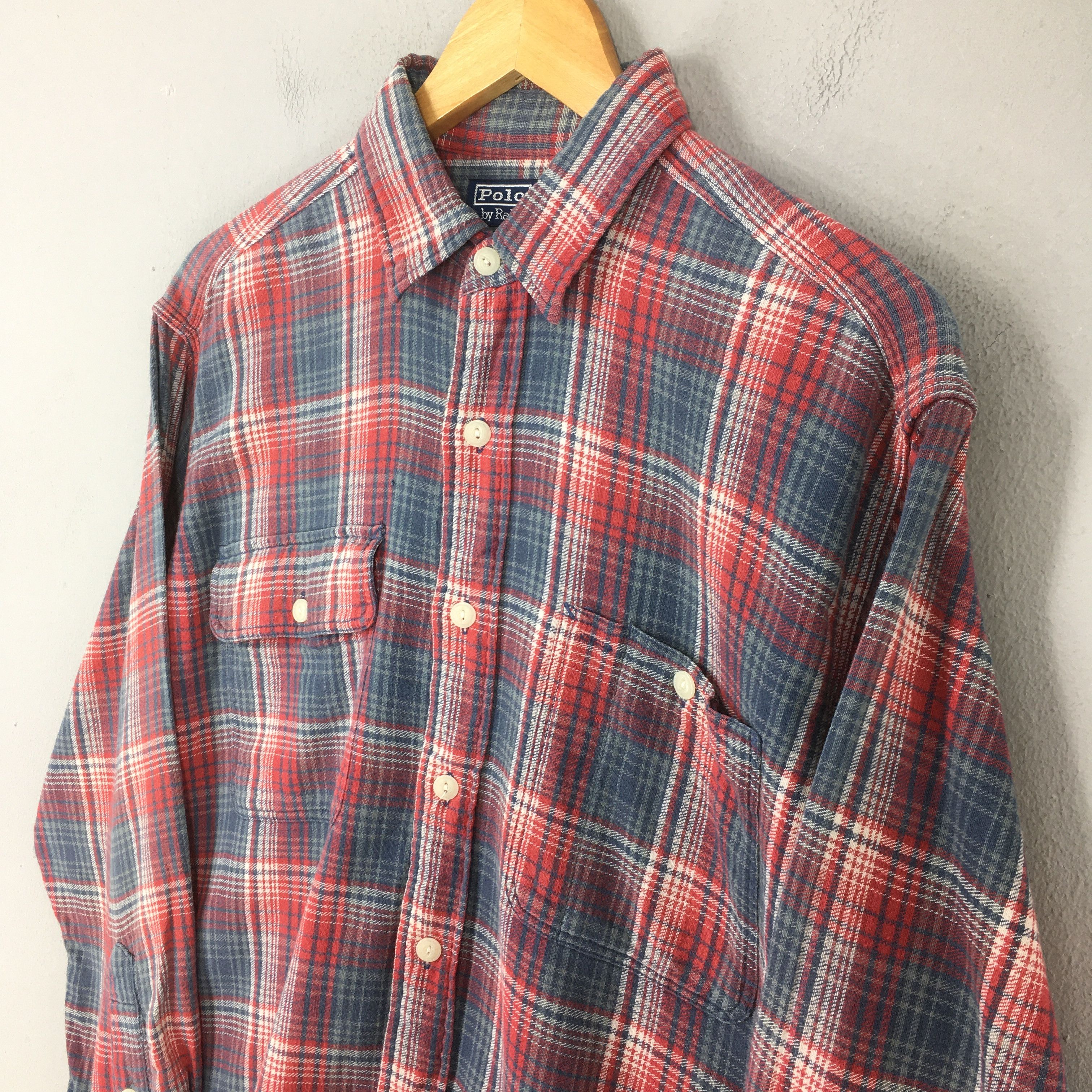 Polo Ralph Lauren Vintage 90's Polo Ralph Lauren Checkered Shirt Medium Size US M / EU 48-50 / 2 - 3 Thumbnail