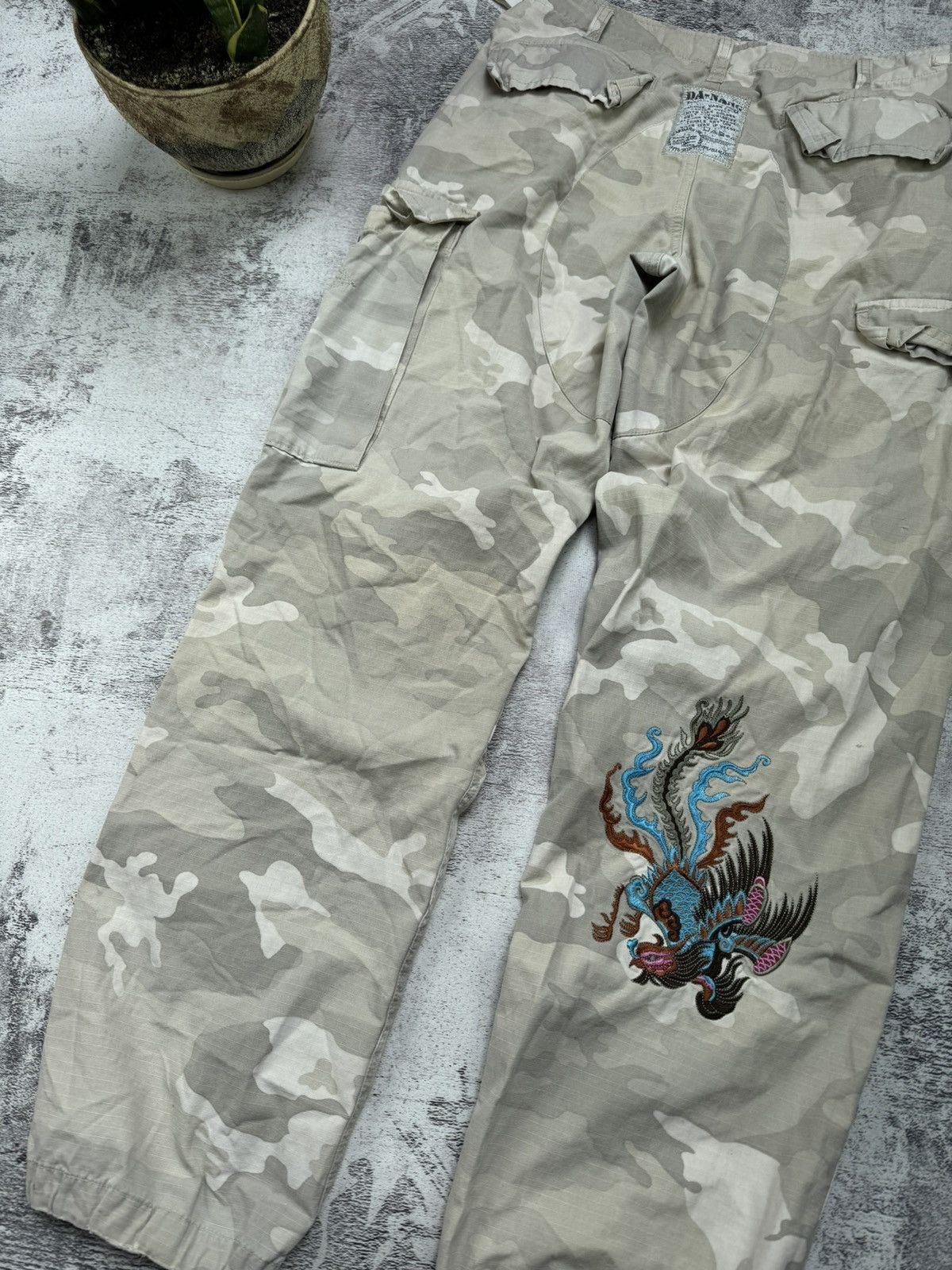 Japanese Brand Vintage Rare Y2K Japanese Rare Camo Da-Nang Cargo Pants Size US 30 / EU 46 - 4 Thumbnail