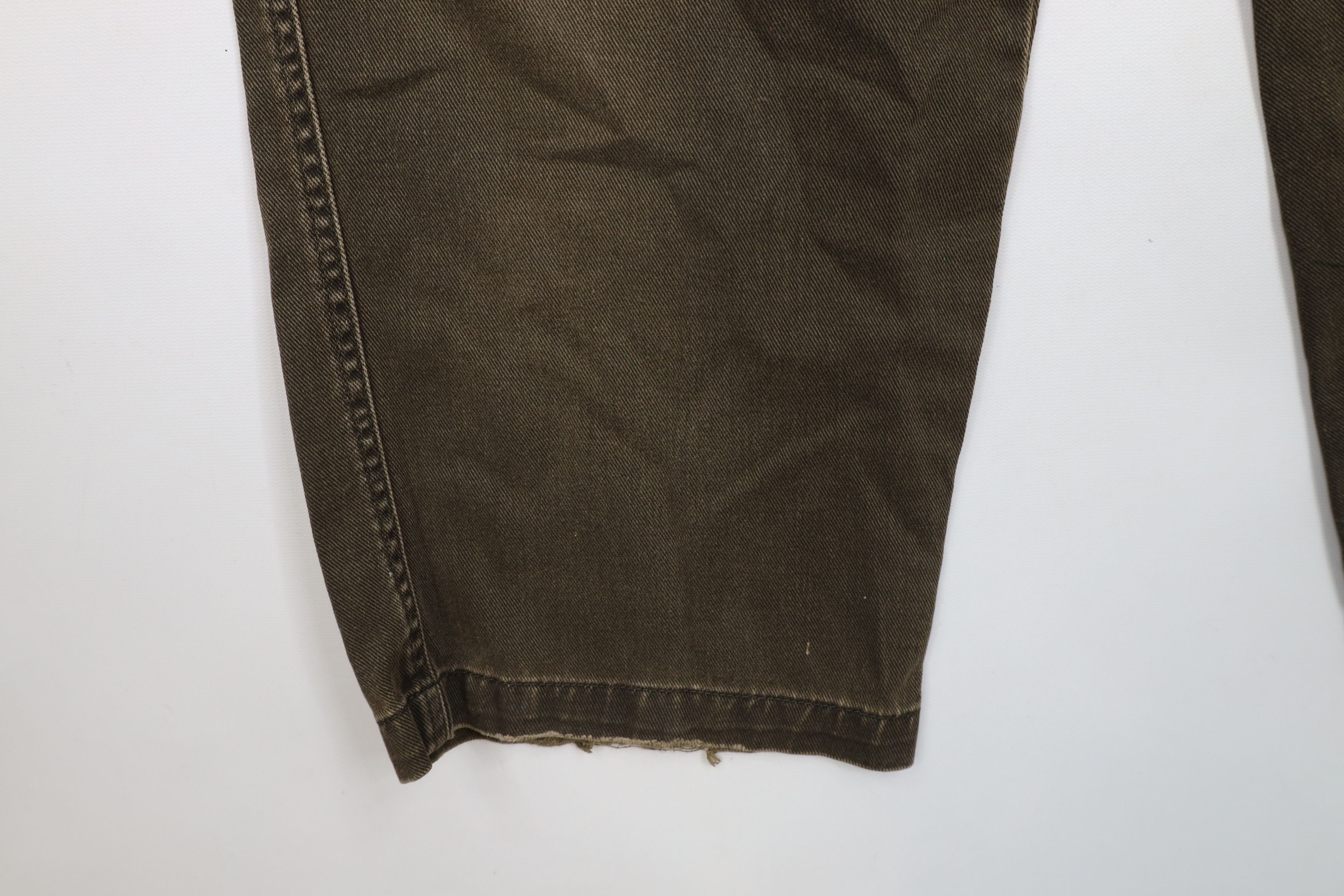 Vintage Vintage 90s Woolrich Wide Leg Denim Cargo Jeans Breen Cotton Size US 34 / EU 50 - 7 Thumbnail