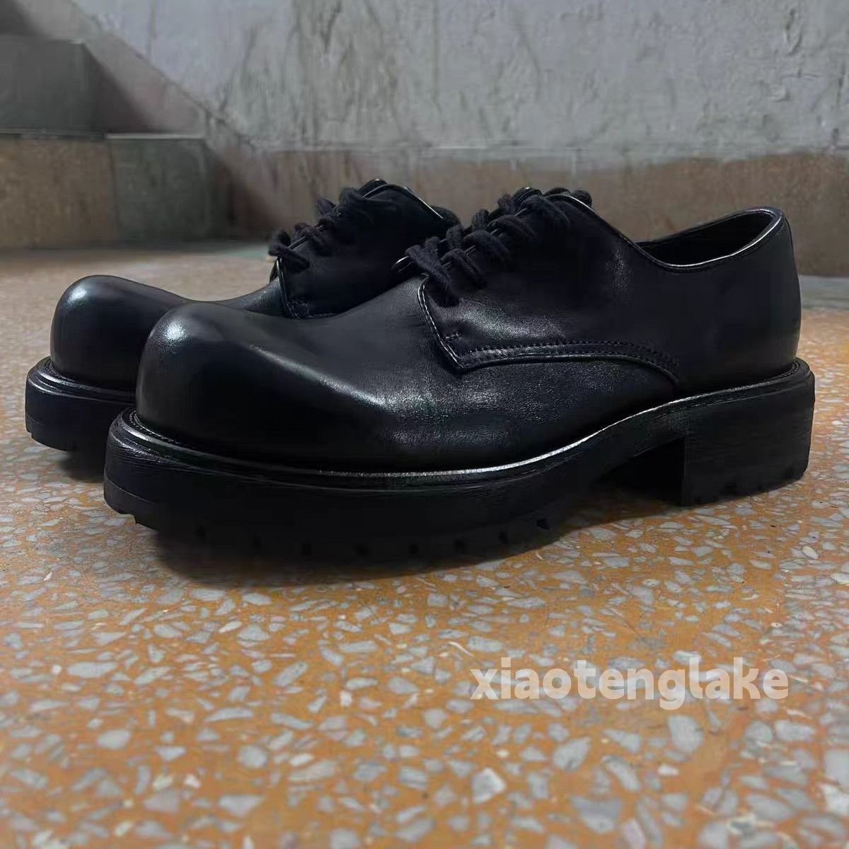 Vintage Utility punk yuppie grunge big head thick sole derby shoes Size US 11 / EU 44 - 5 Thumbnail
