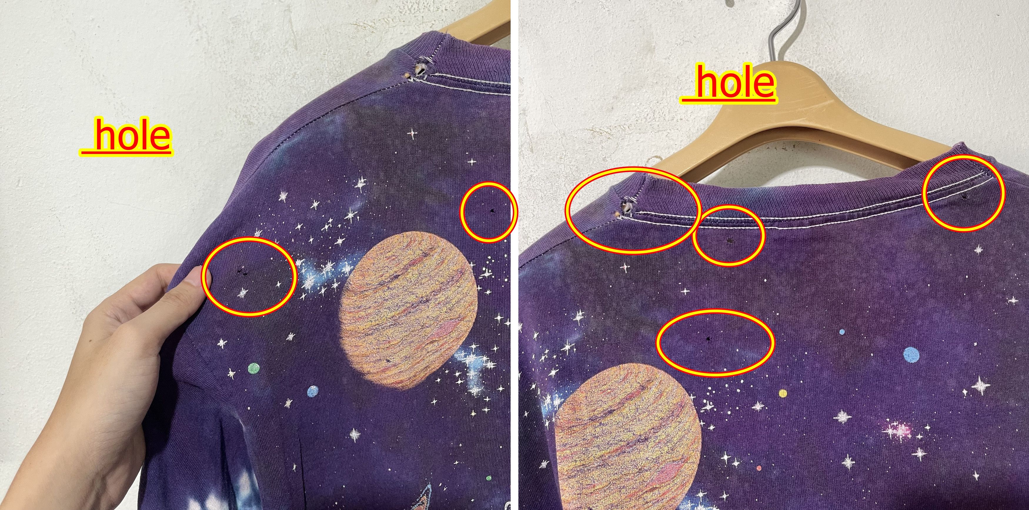 Vintage Vintage 90s Galaxy Space Long Sleeve Shirt Size US L / EU 52-54 / 3 - 9 Thumbnail