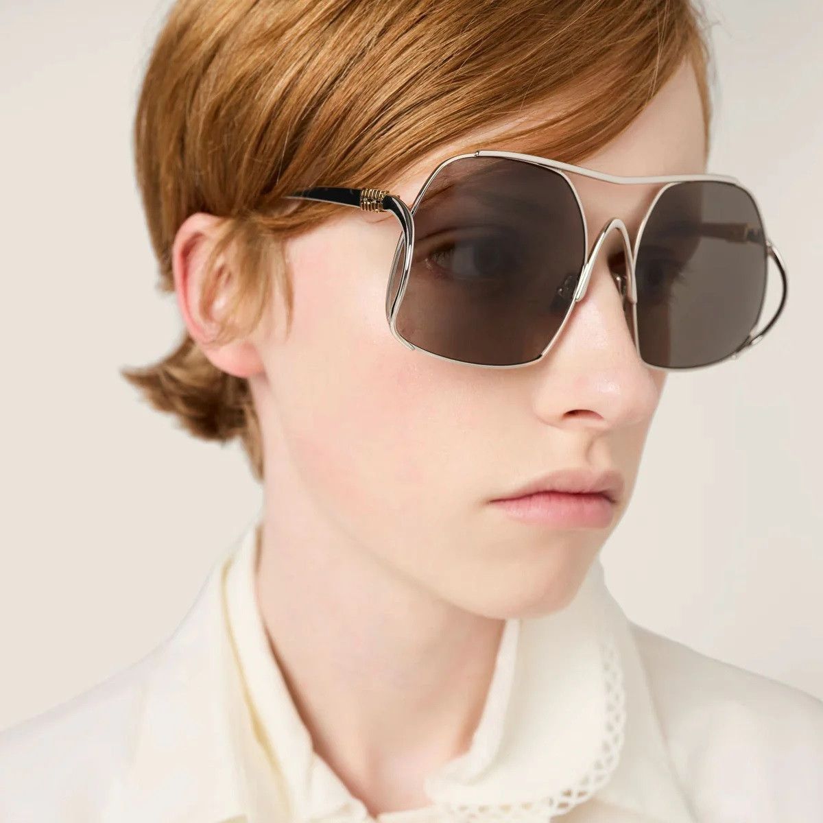 Miu Miu Miu Miu Women Sunglasses Pilot MUA55S 1BC80Q NEW AUTHENTIC Size ONE SIZE - 11 Thumbnail