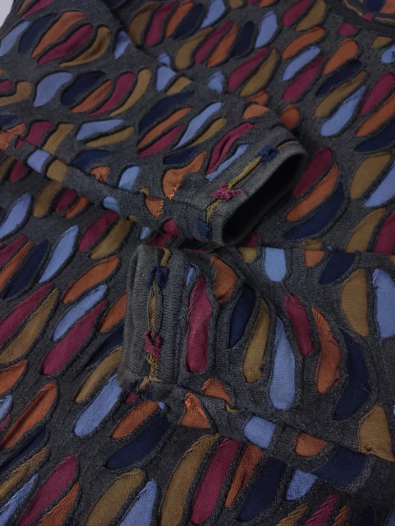Coogi × Tundra Canada × Vintage Vintage 90’s Tundra Knit Rainbow boxy distressed Sweater Size US M / EU 48-50 / 2 - 10 Thumbnail