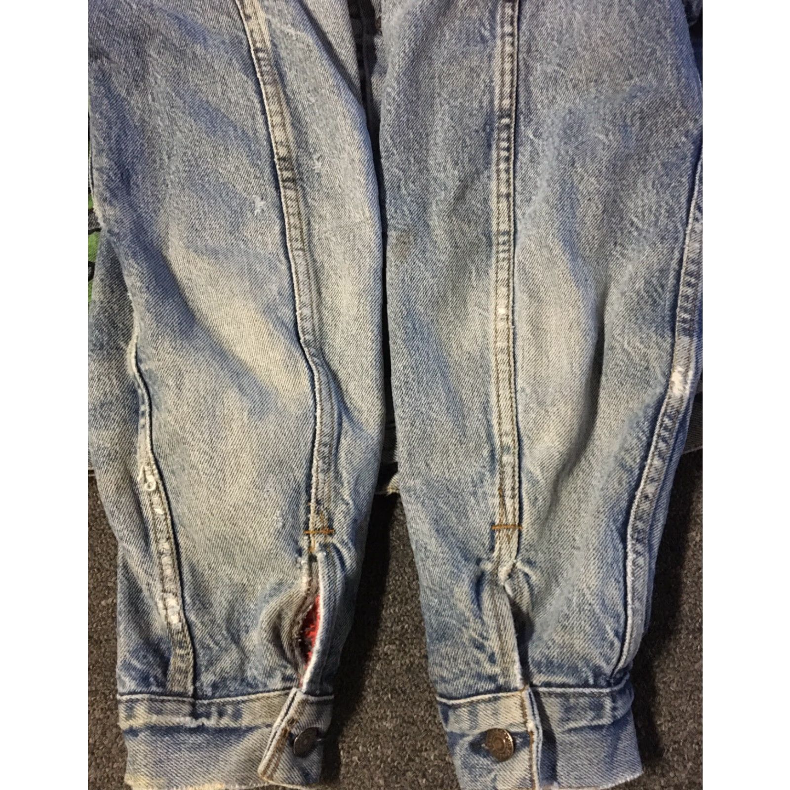 Levi's Vtg 80s Levi’s Trucker Jacket Denim Flannel Lined S USA Punk Grunge Biker 90s ACAB Toxic Holocaust ACAB USA Mens Jacket Blue Levi's Size US S / EU 44-46 / 1 - 6 Thumbnail