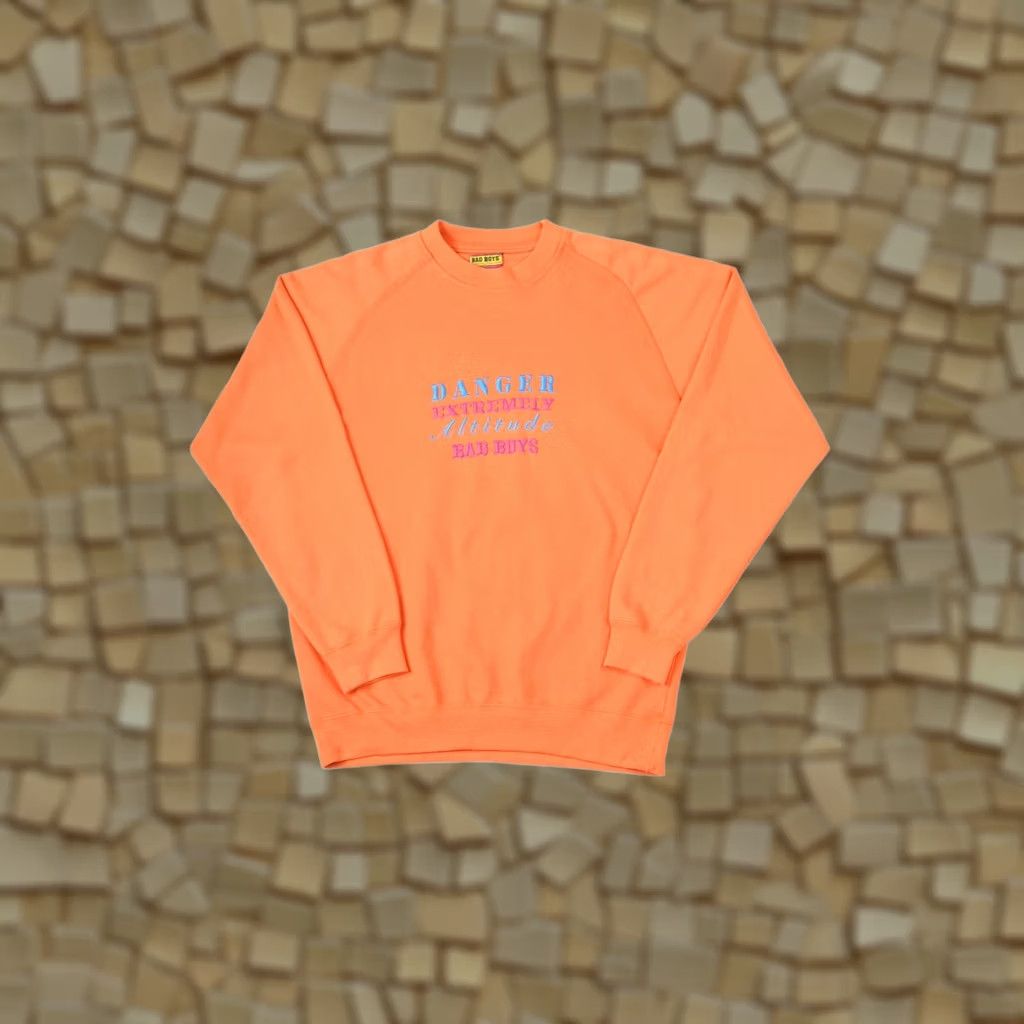 Vintage Bad Boys Danger Extremely Altitude Vintage Pullover Sweatshirt L Orange Mens Shirt Hoodie? Size US L / EU 52-54 / 3 - 1 Thumbnail