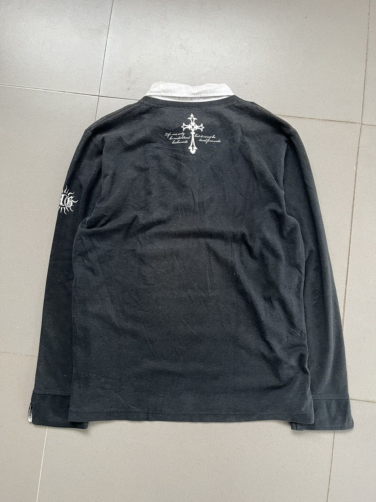 If Six Was Nine Japanese~Mind Games Poem Double Layer Gothic Punk Style Size US L / EU 52-54 / 3 - 6 Thumbnail
