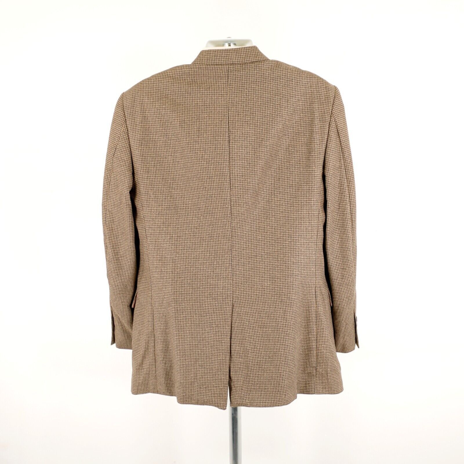 Jos. A. Bank Jos A Bank Wool Silk Blue Brown Tan Check Sport Coat 42L 2 B Size 42L - 6 Thumbnail