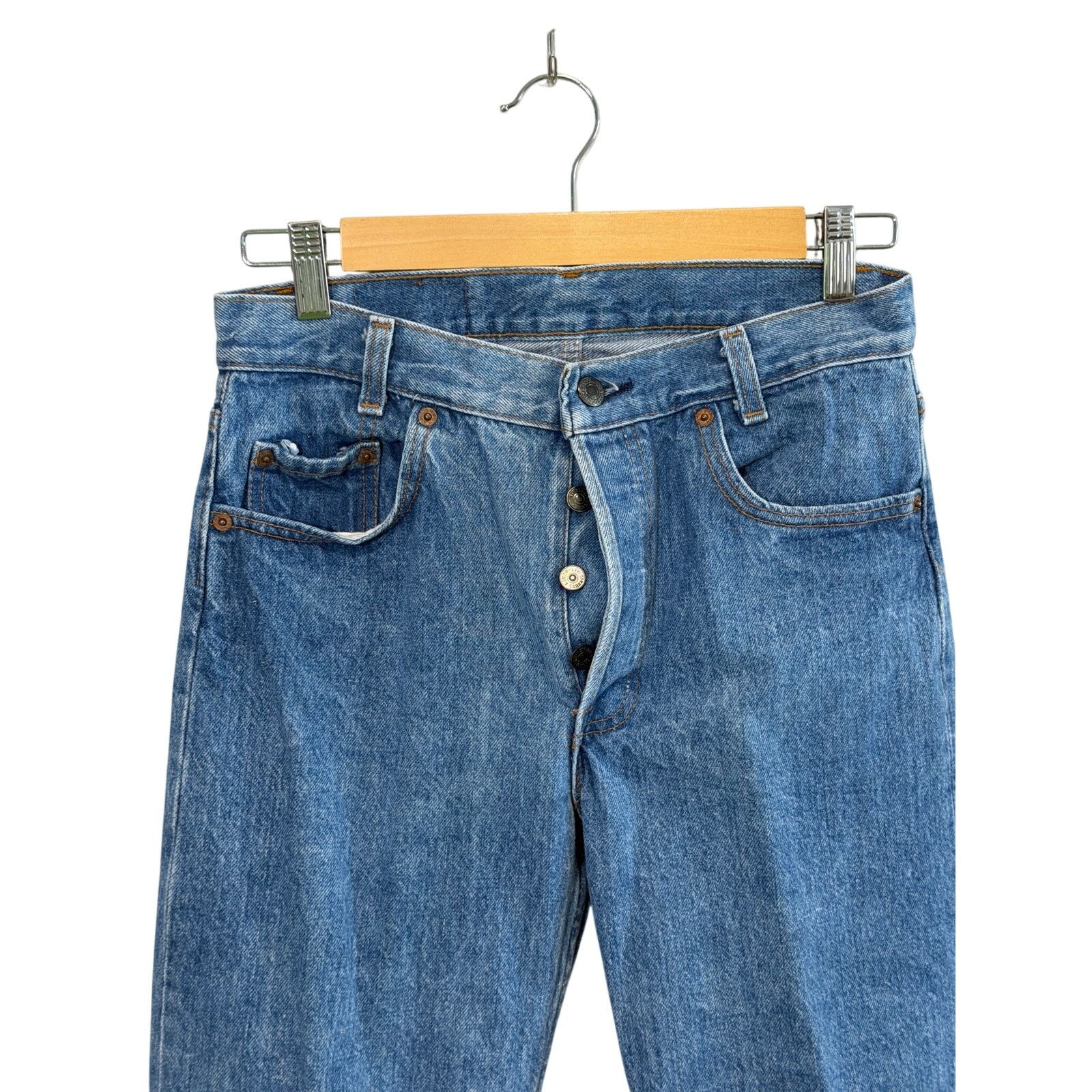 Levi's Vintage Levi’s 501 Jeans USA Made 30x28 Button Fly Red Tab Size US 30 / EU 46 - 3 Thumbnail