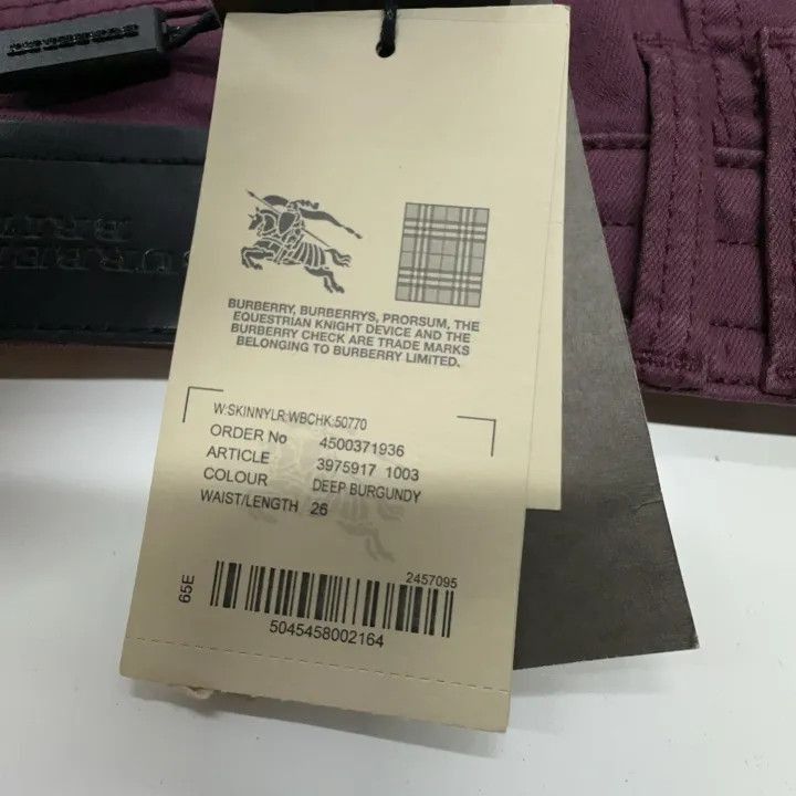 Burberry Burberry Burberry Purple Mid-Rise Casual Pants-2507 Size US 28 / EU 44 - 4 Thumbnail