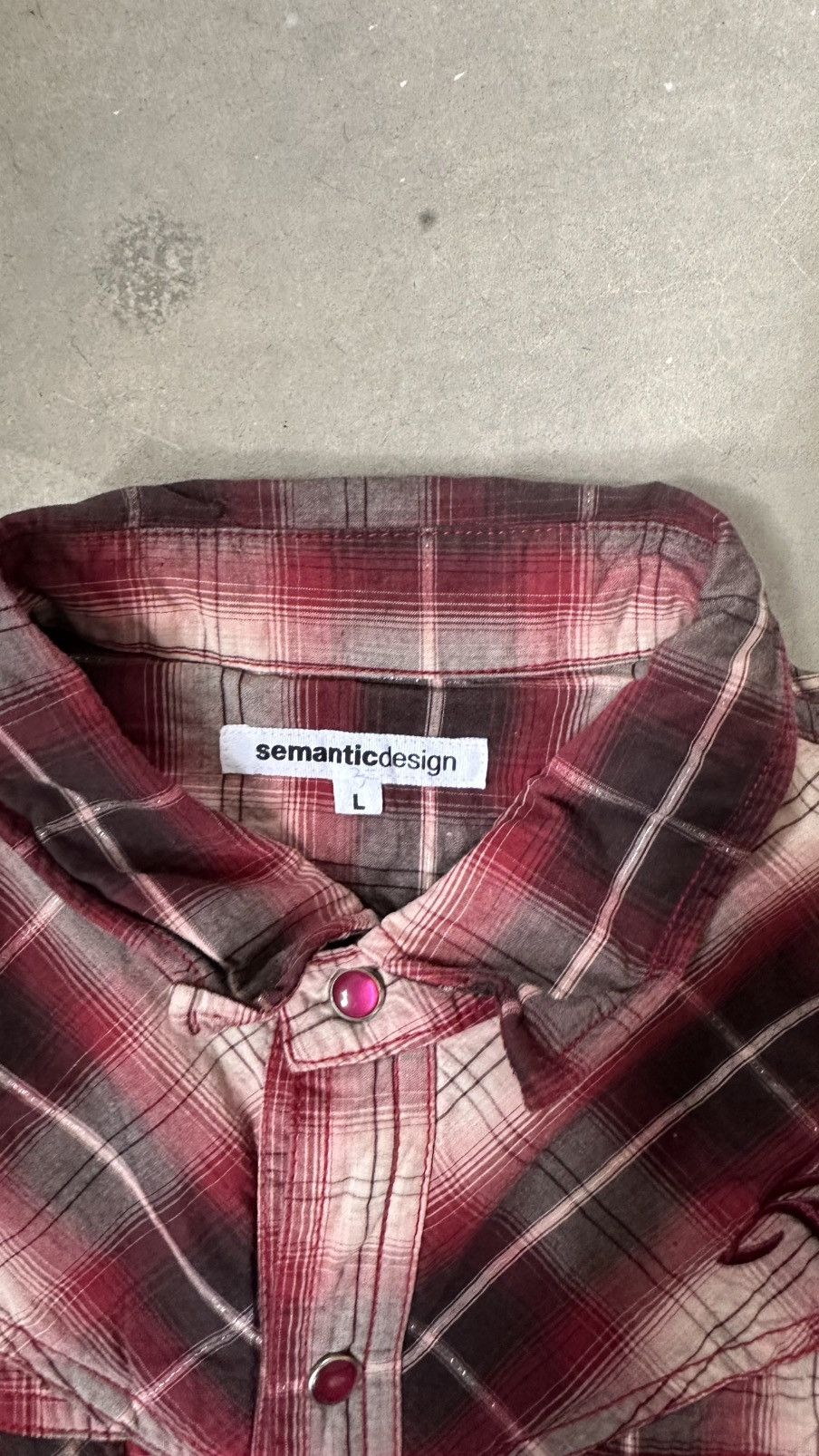 semanticdesign SEMANTIC DESIGN FLANEL WESTERN STYLE BUTTON DOWN Size US M / EU 48-50 / 2 - 8 Thumbnail