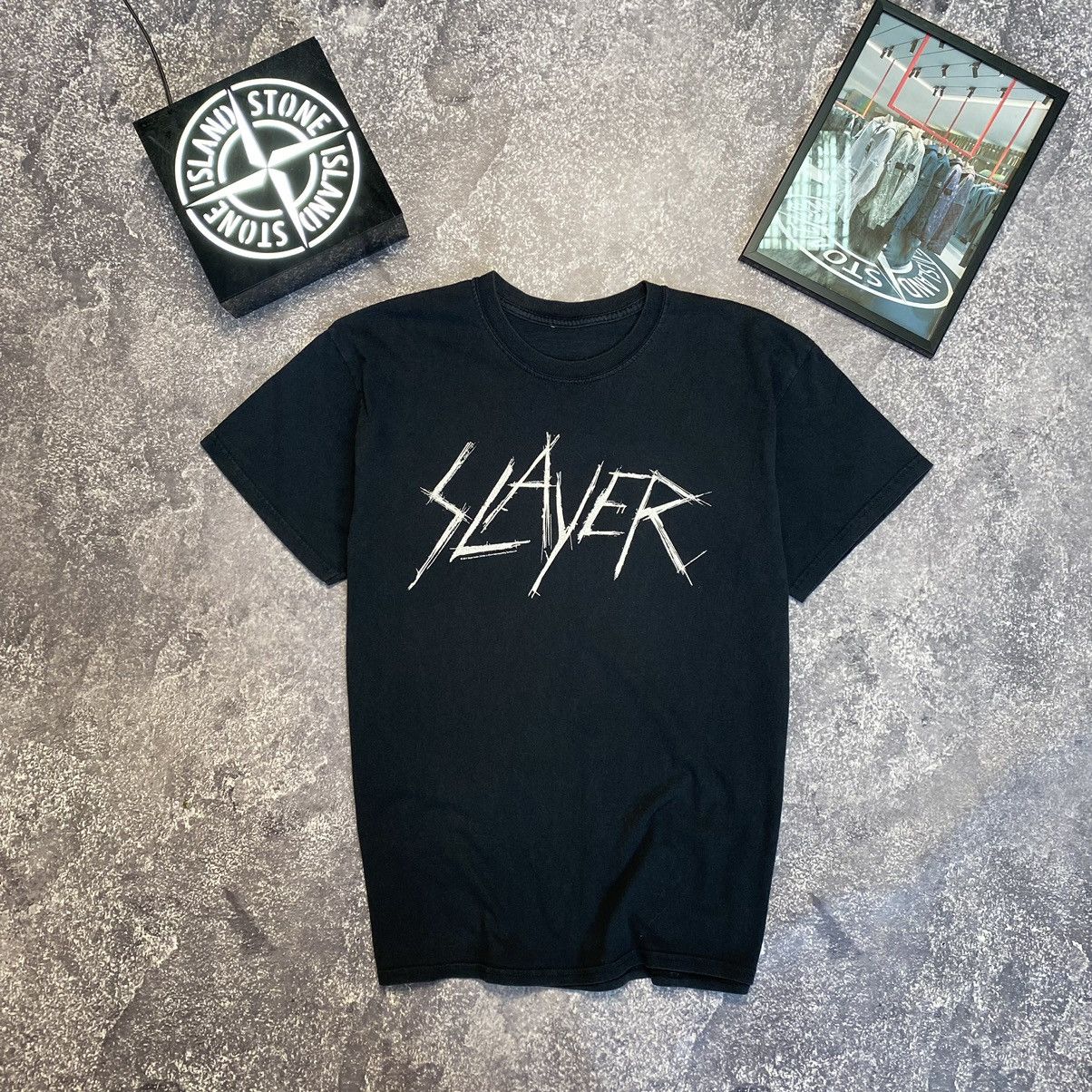 Band Tees Vintage Slayer 2017 Big logo Rock Band rare tee Size US L / EU 52-54 / 3 - 2 Thumbnail